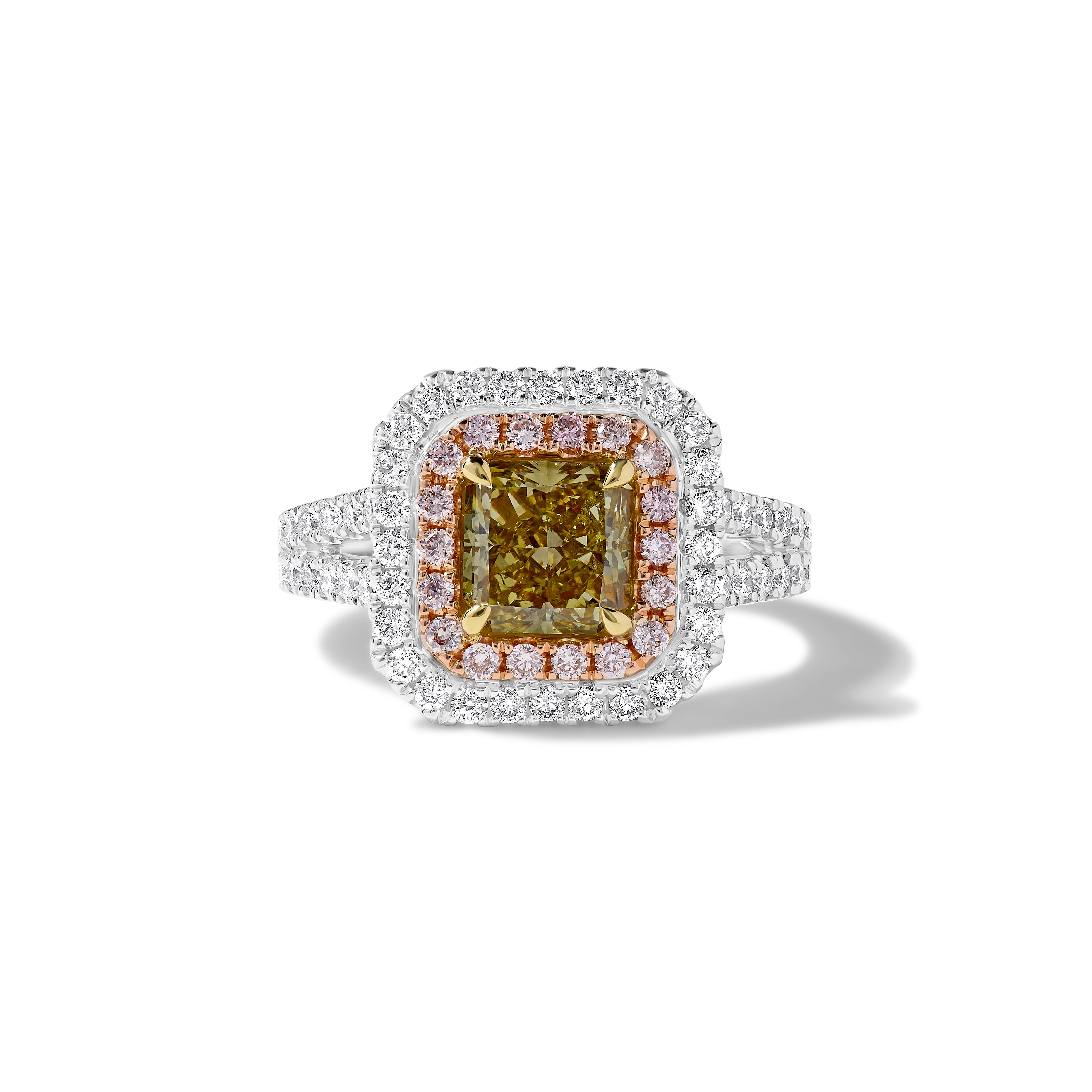 GIA Yellow Radiant Cut Diamond Ring JRG128GH