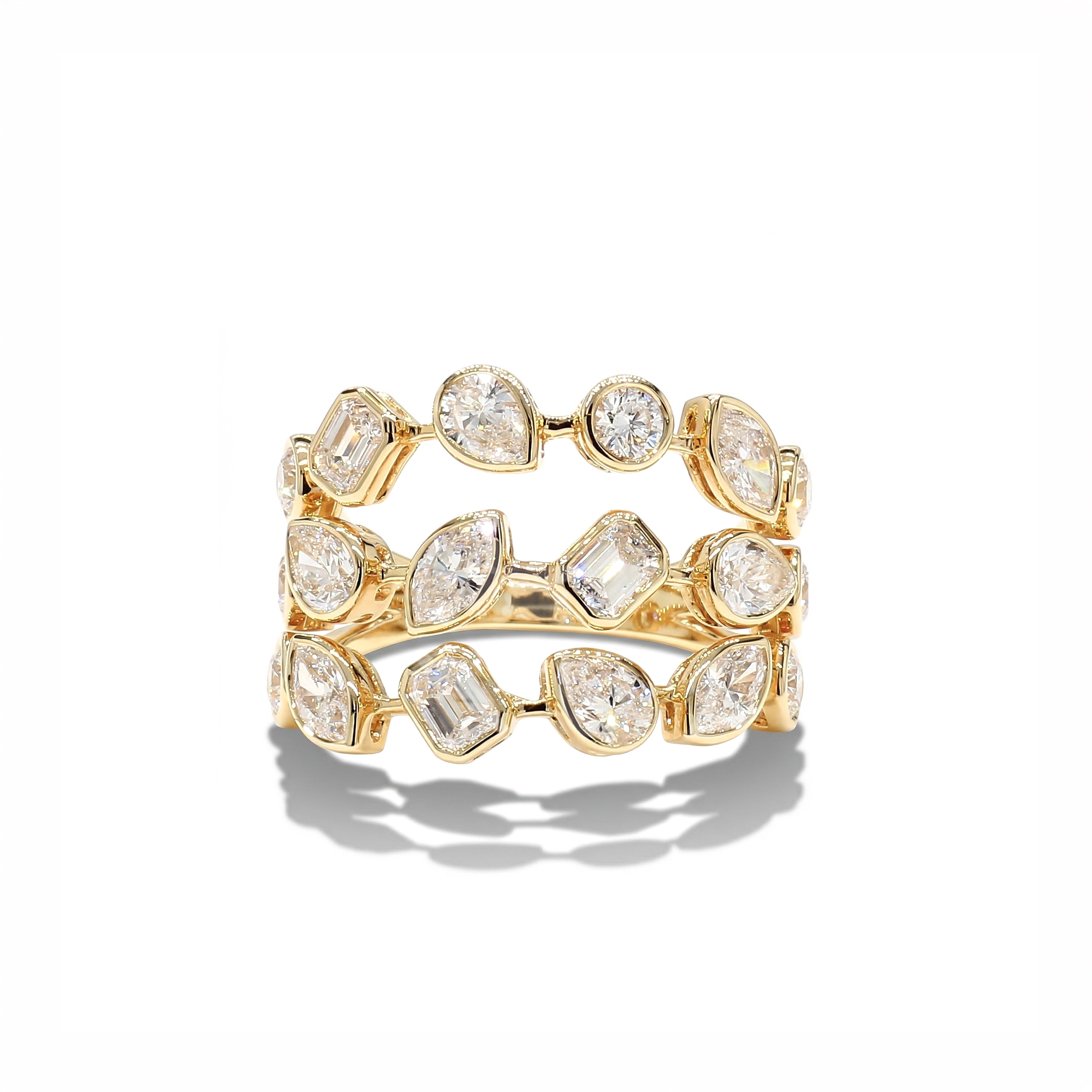 Natural Diamond Bezel Shapes Ring product image 1