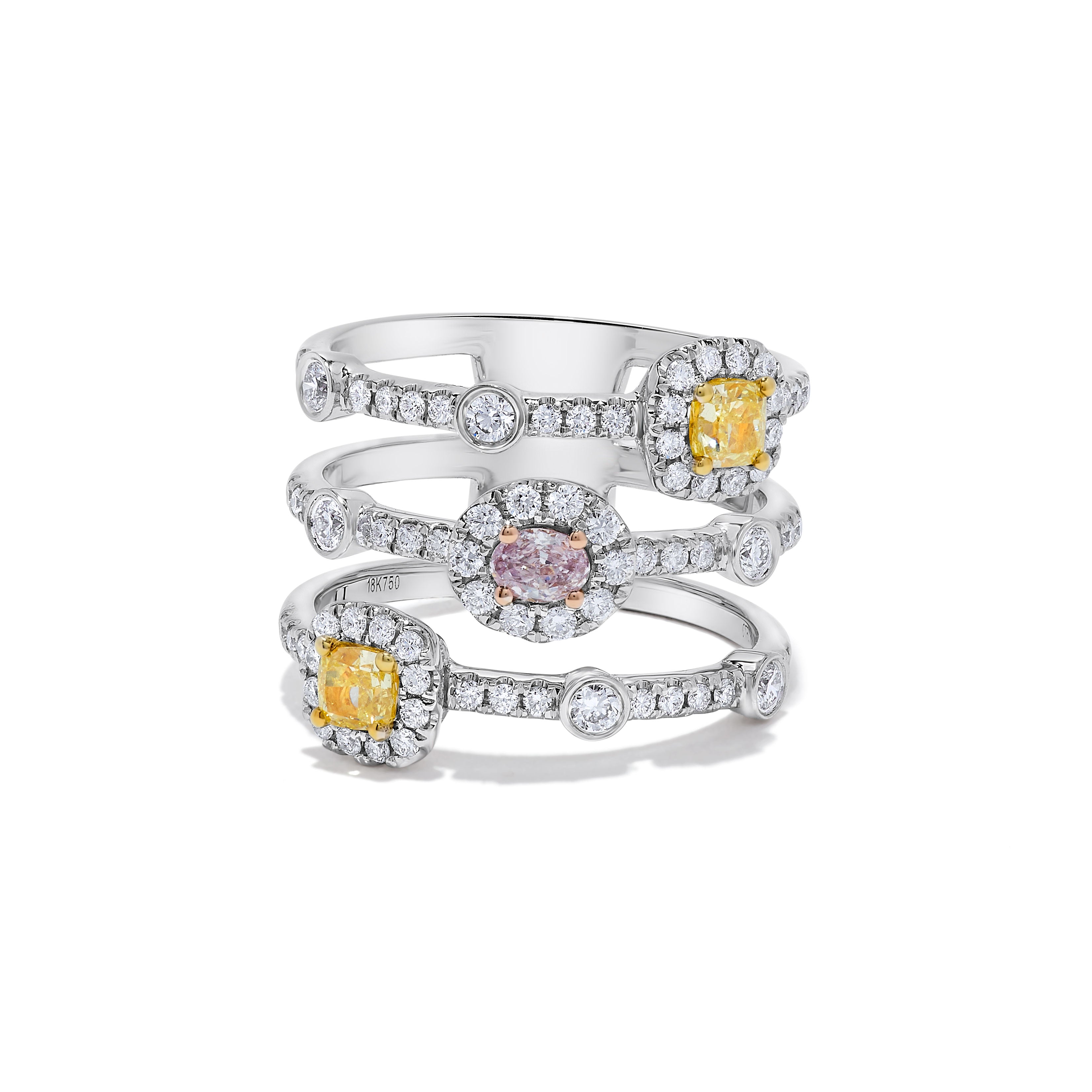 GIA Pink Oval Cut Diamond Ring JRP0243H