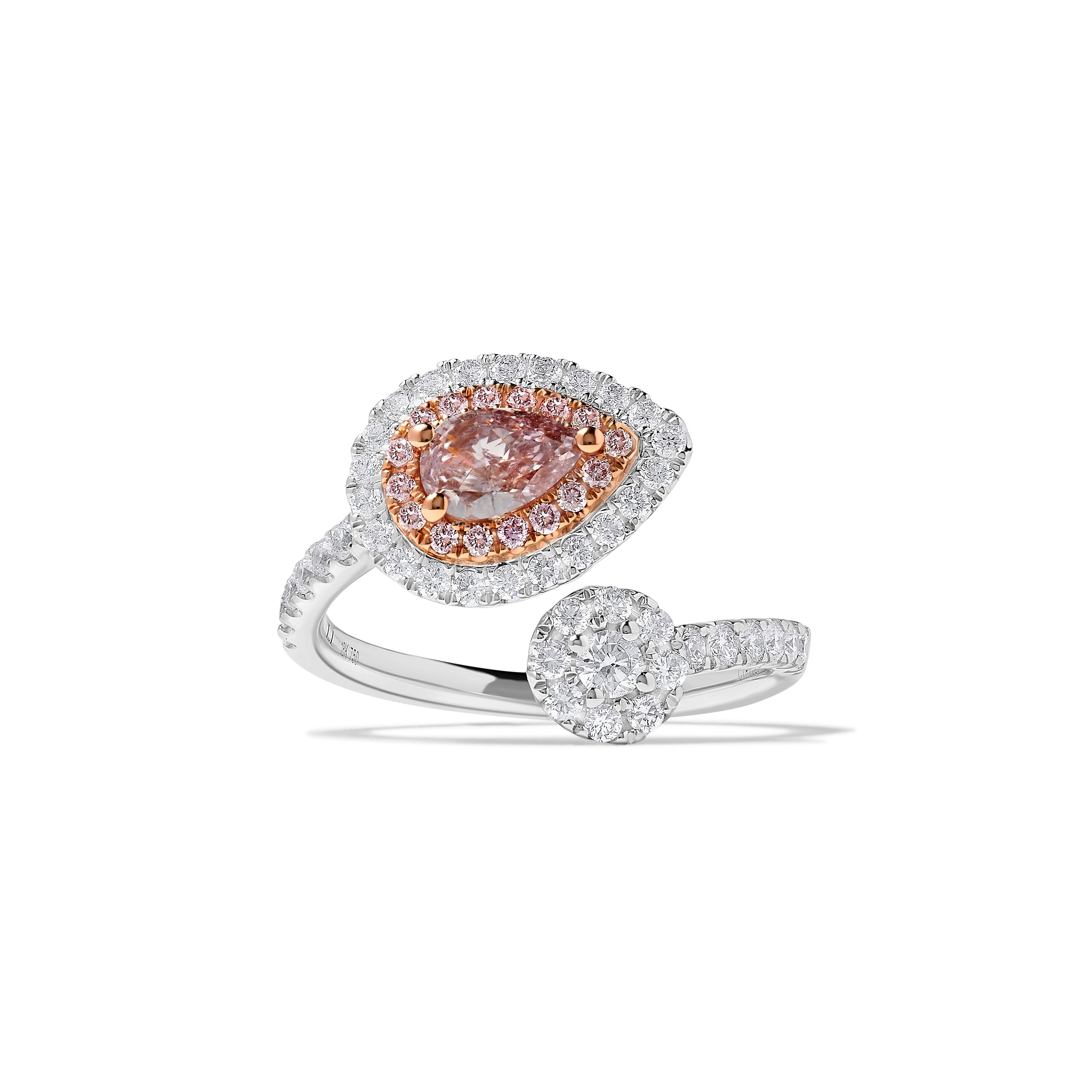 GIA Pink Pear Cut Diamond Ring JRP0284H
