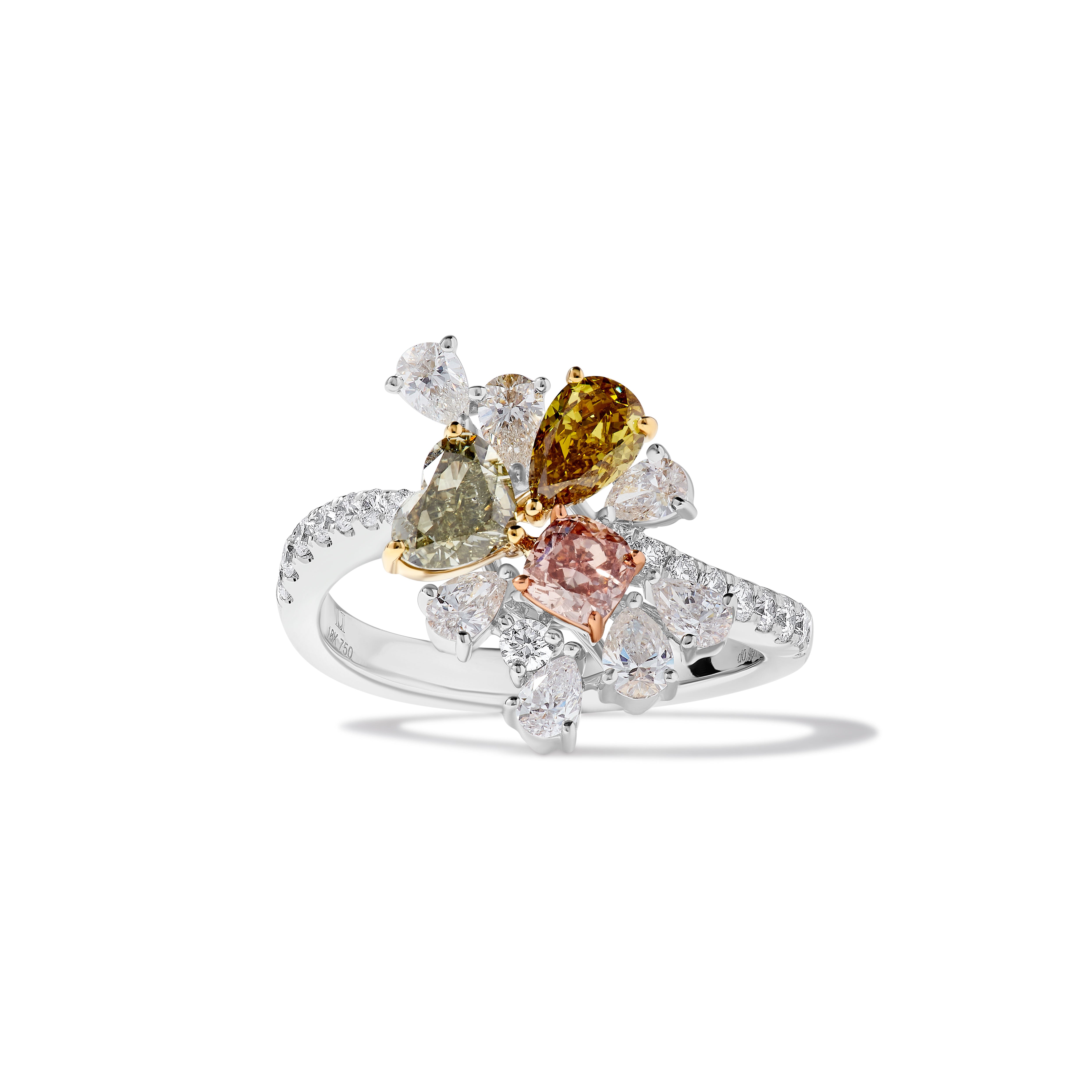 GIA Mix Fancy Colored Diamond Ring JRP0286H