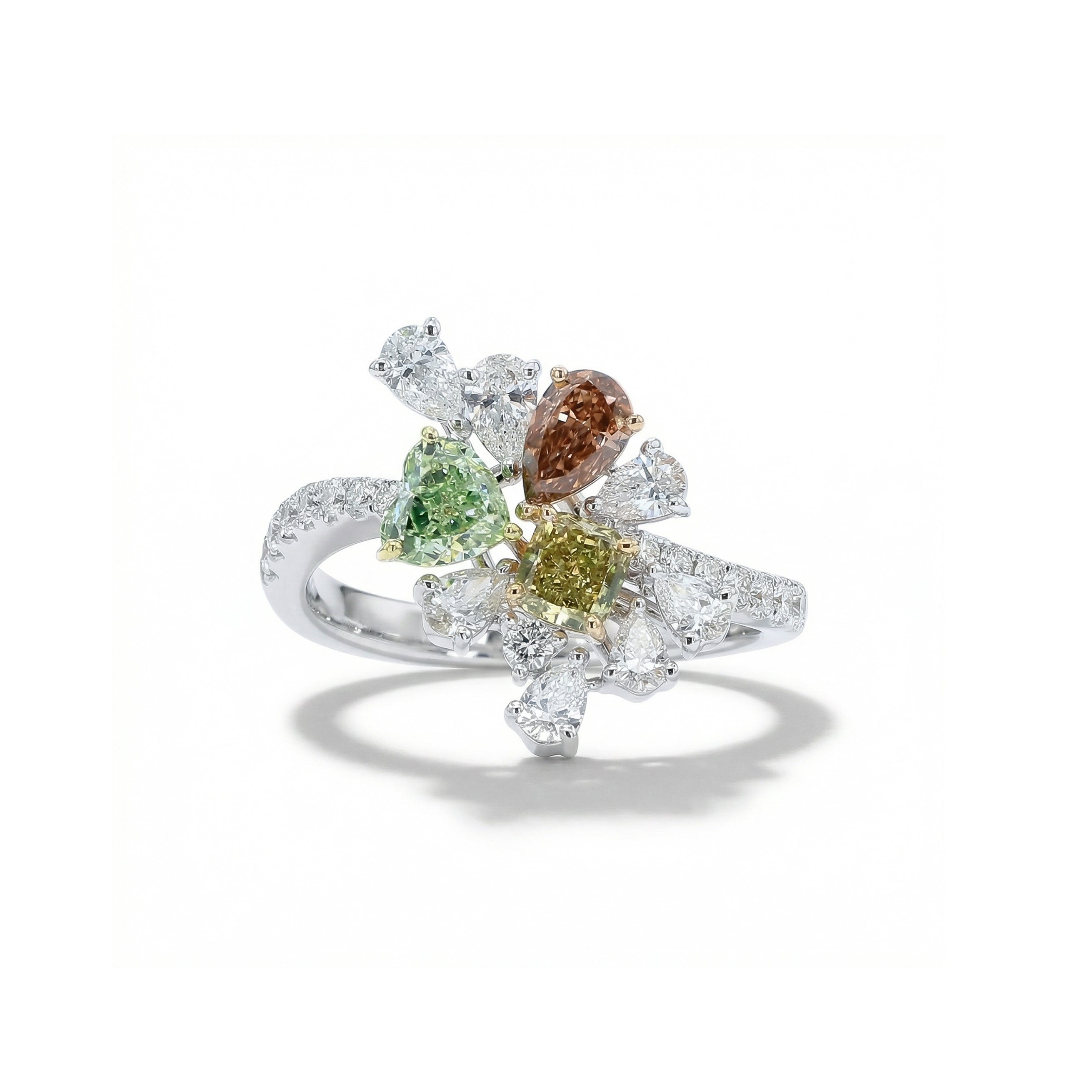 Natural Green & Pink Diamond Ring | GIA Certified product image 1
