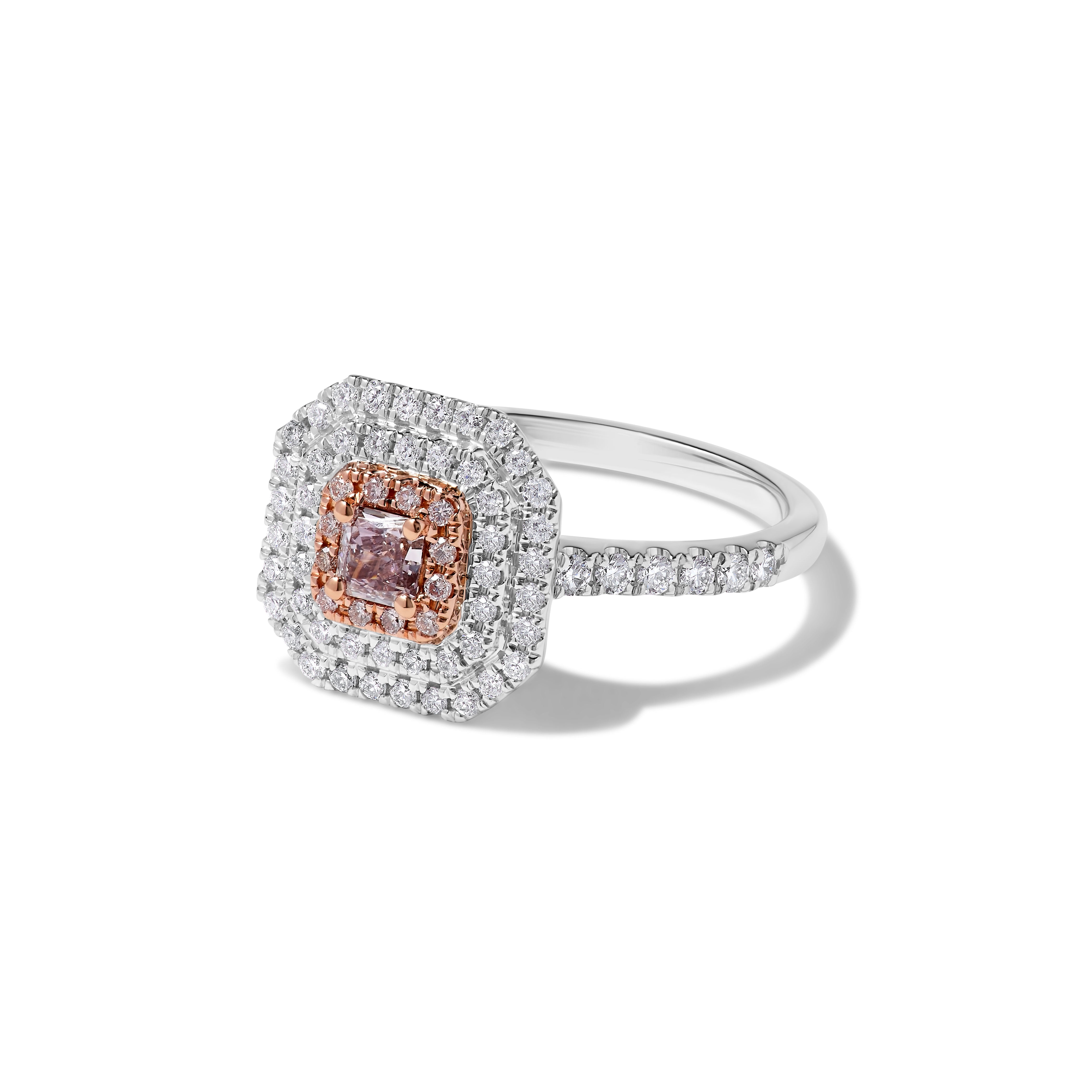 GIA Pink Radiant Cut Diamond Ring JRP0294H