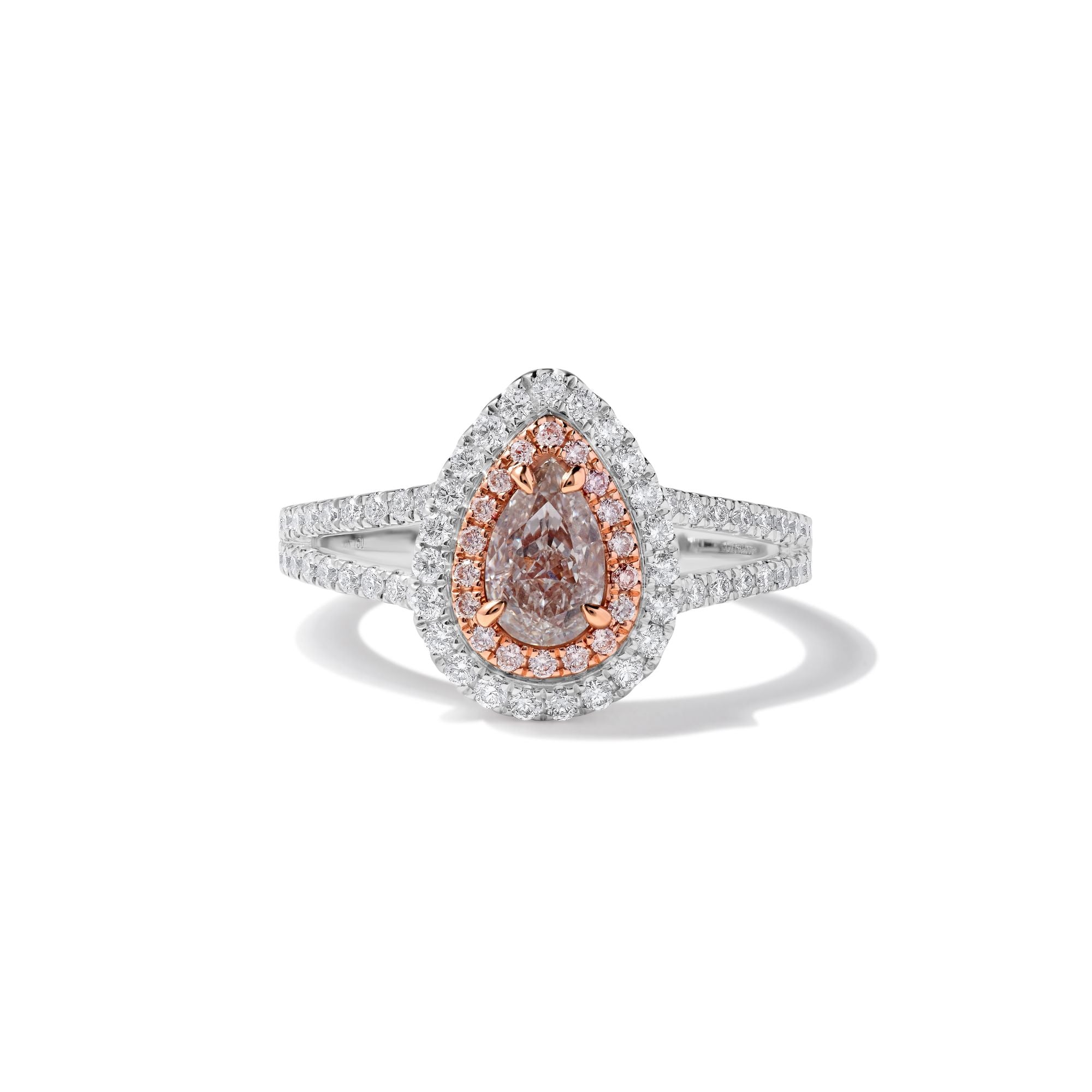 GIA Pink Pear Cut Diamond Ring JRP0295H