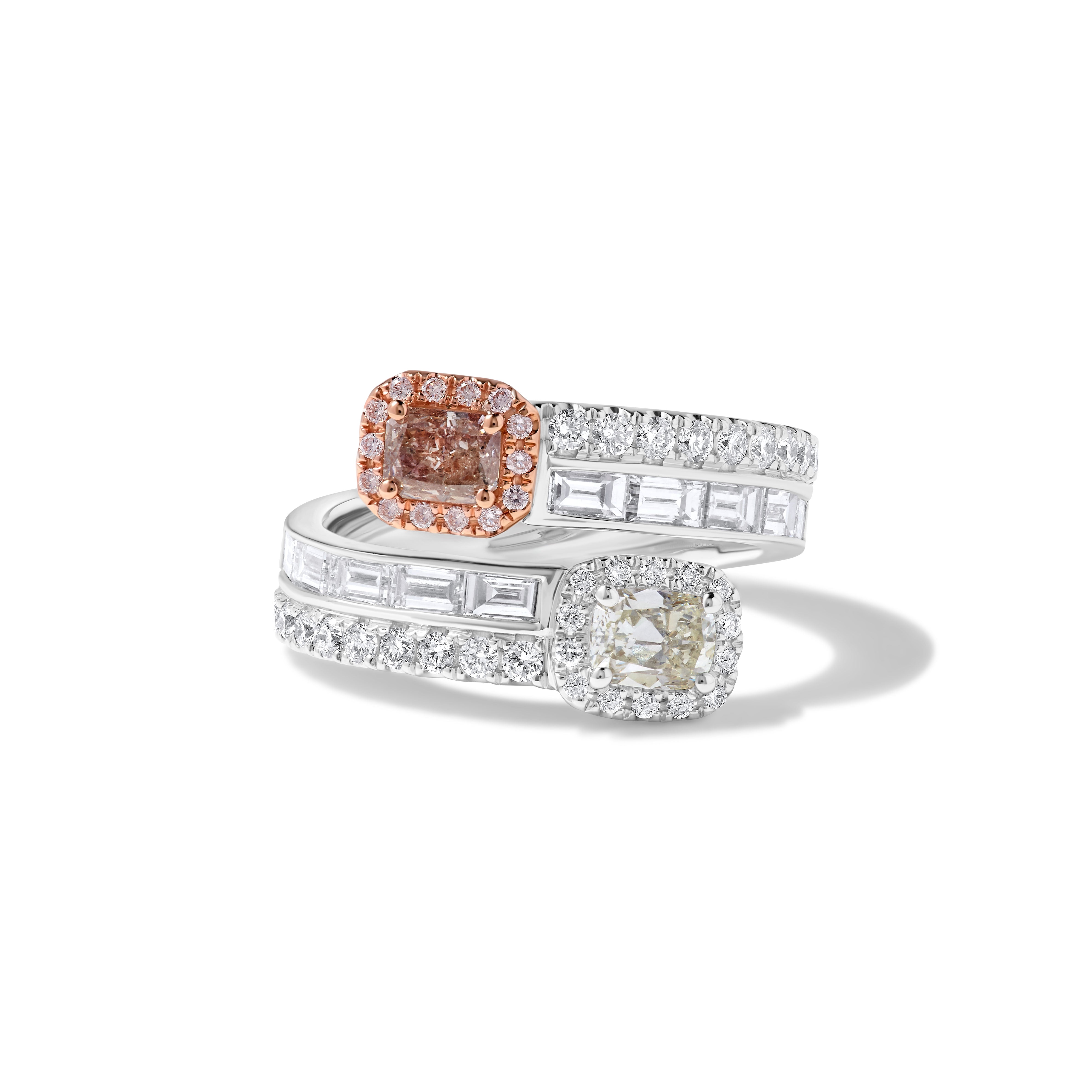 GIA Pink & White Diamond Ring JRP0303H