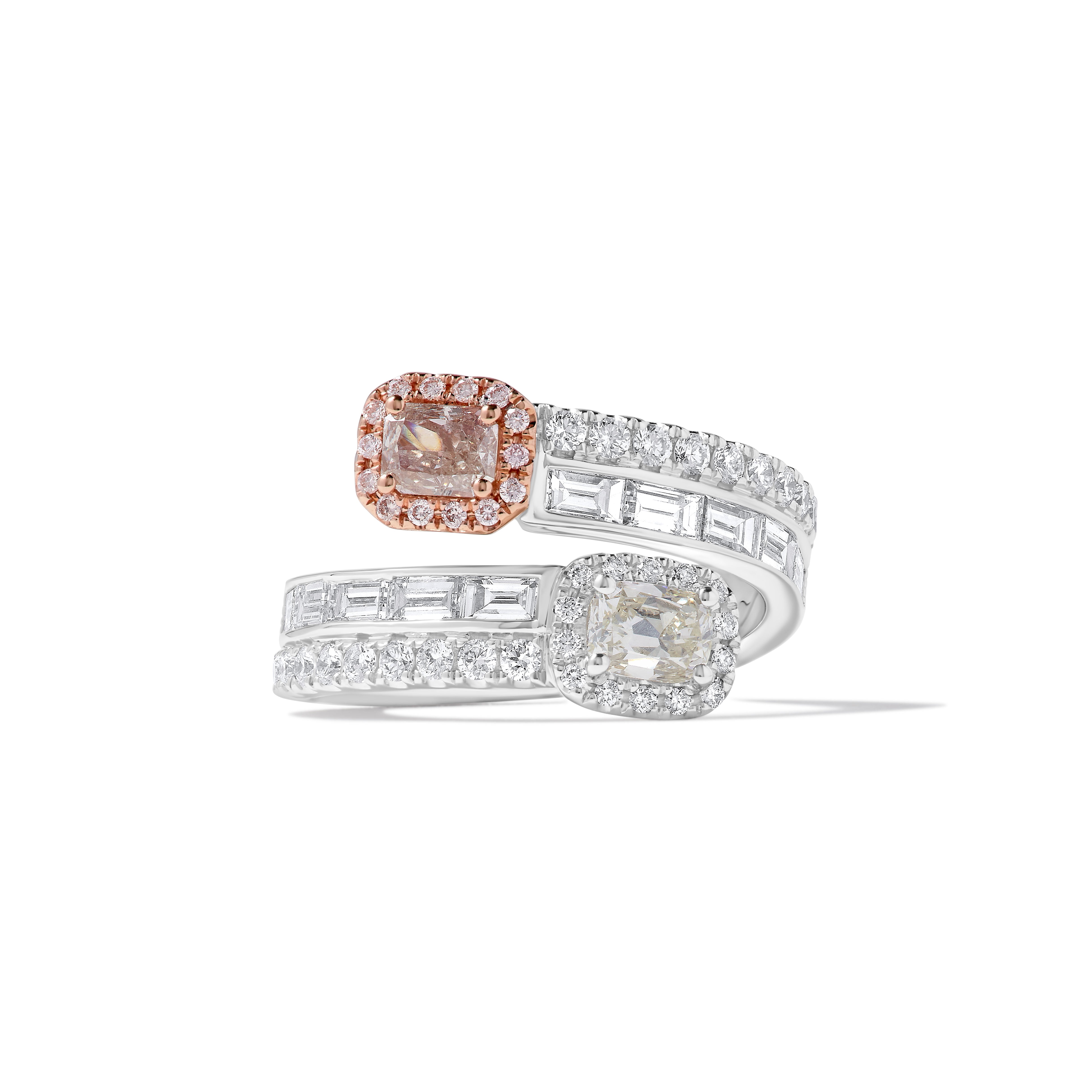 GIA Pink & White Diamond Ring JRP0303H