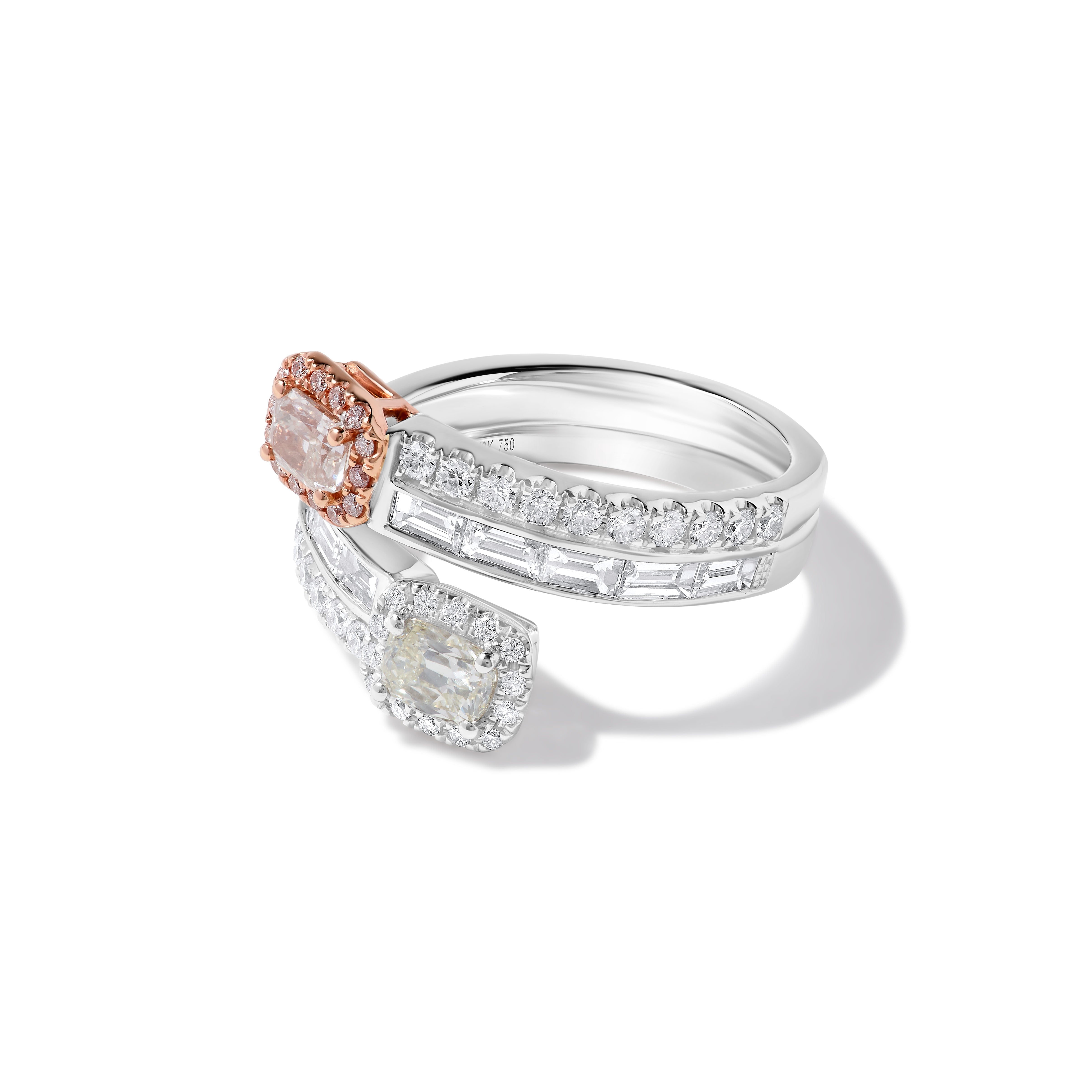 GIA Pink & White Diamond Ring JRP0303H