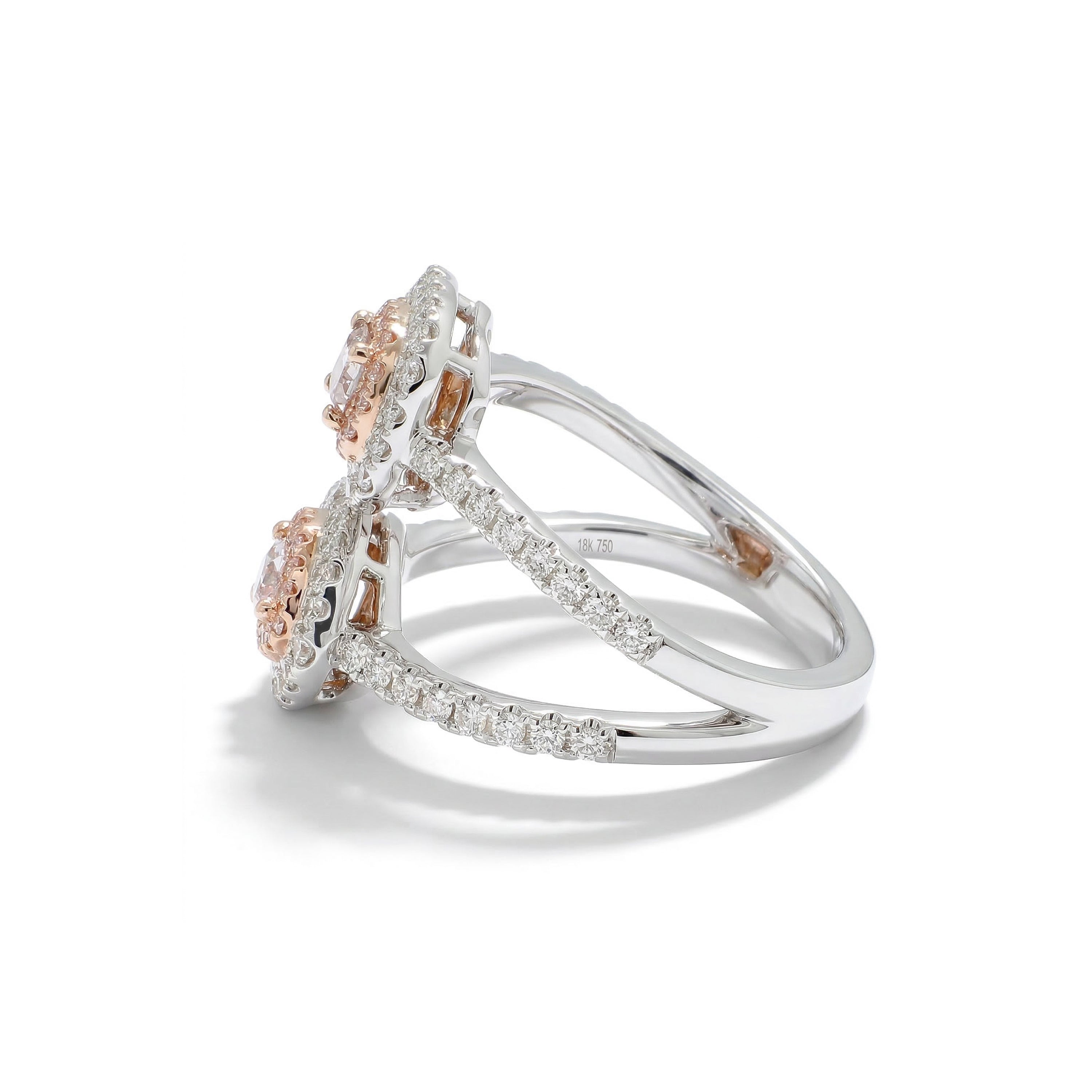 Natural Pink Radiant Diamond Ring | GIA Certified product image 2