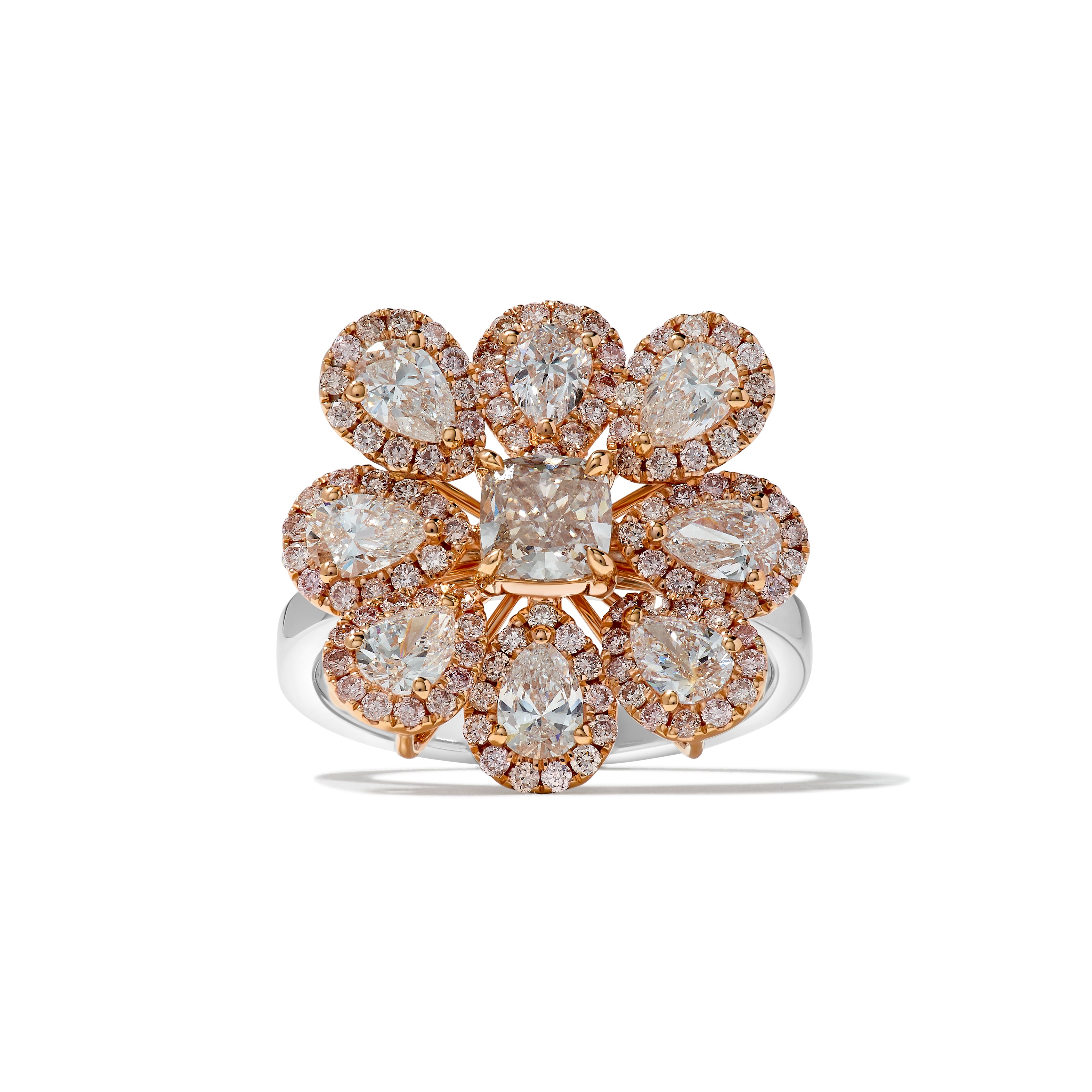 Pink Cushion Diamond Ring JRP0355H