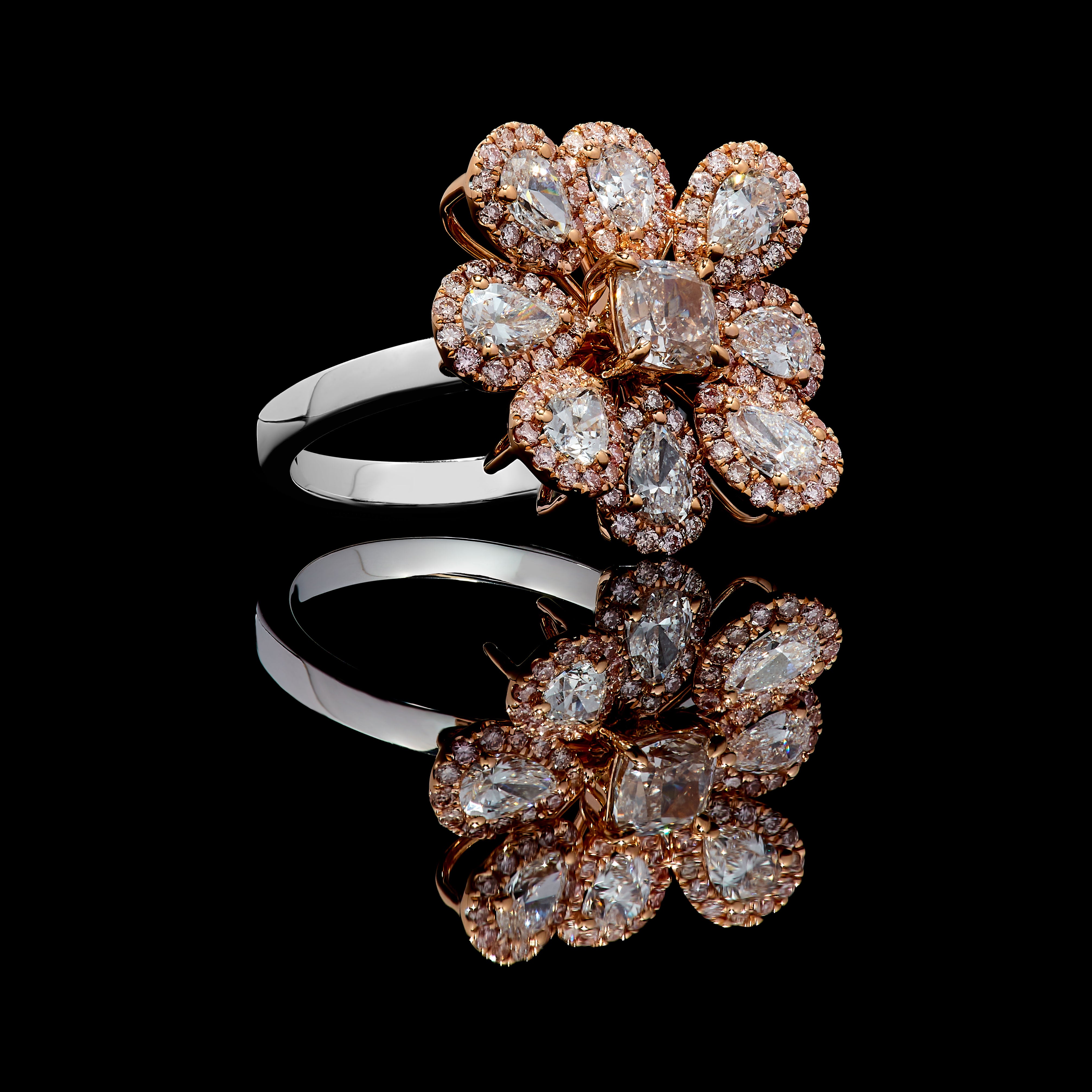 Pink Cushion Diamond Ring JRP0355H