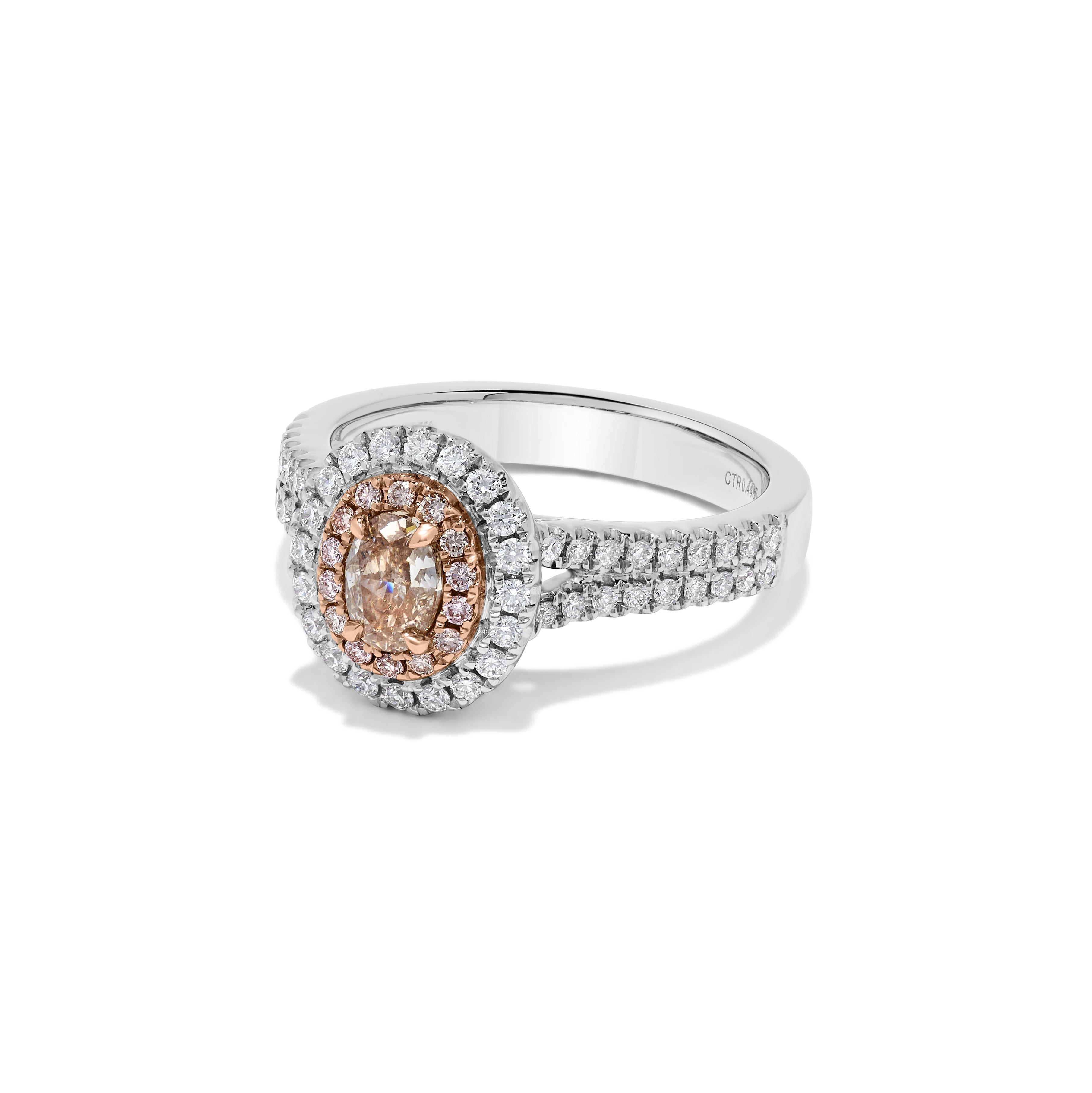 GIA Brown Oval Cut Diamond Ring JRP186GH