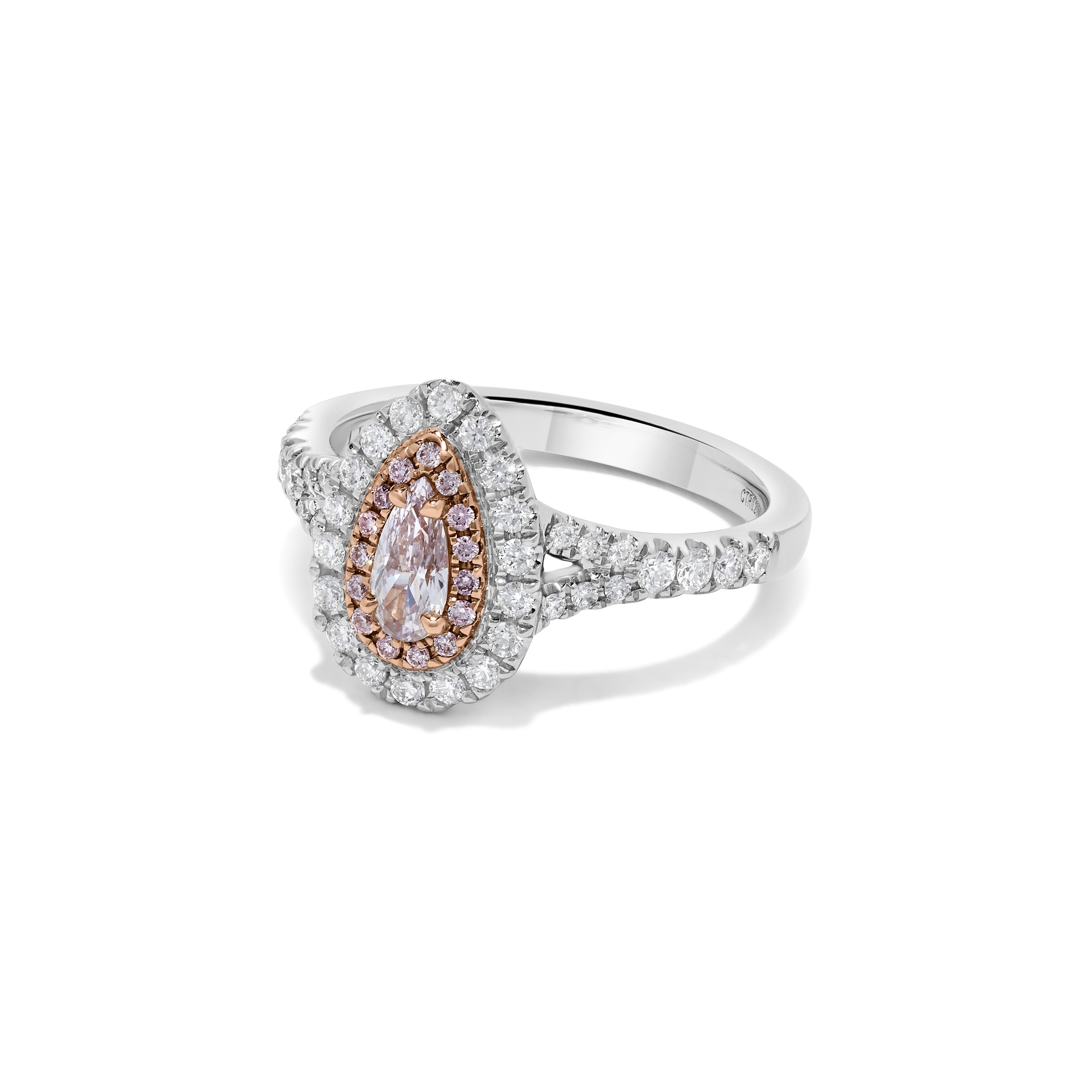 GIA Pink Pear Cut Diamond Ring JRP187GH