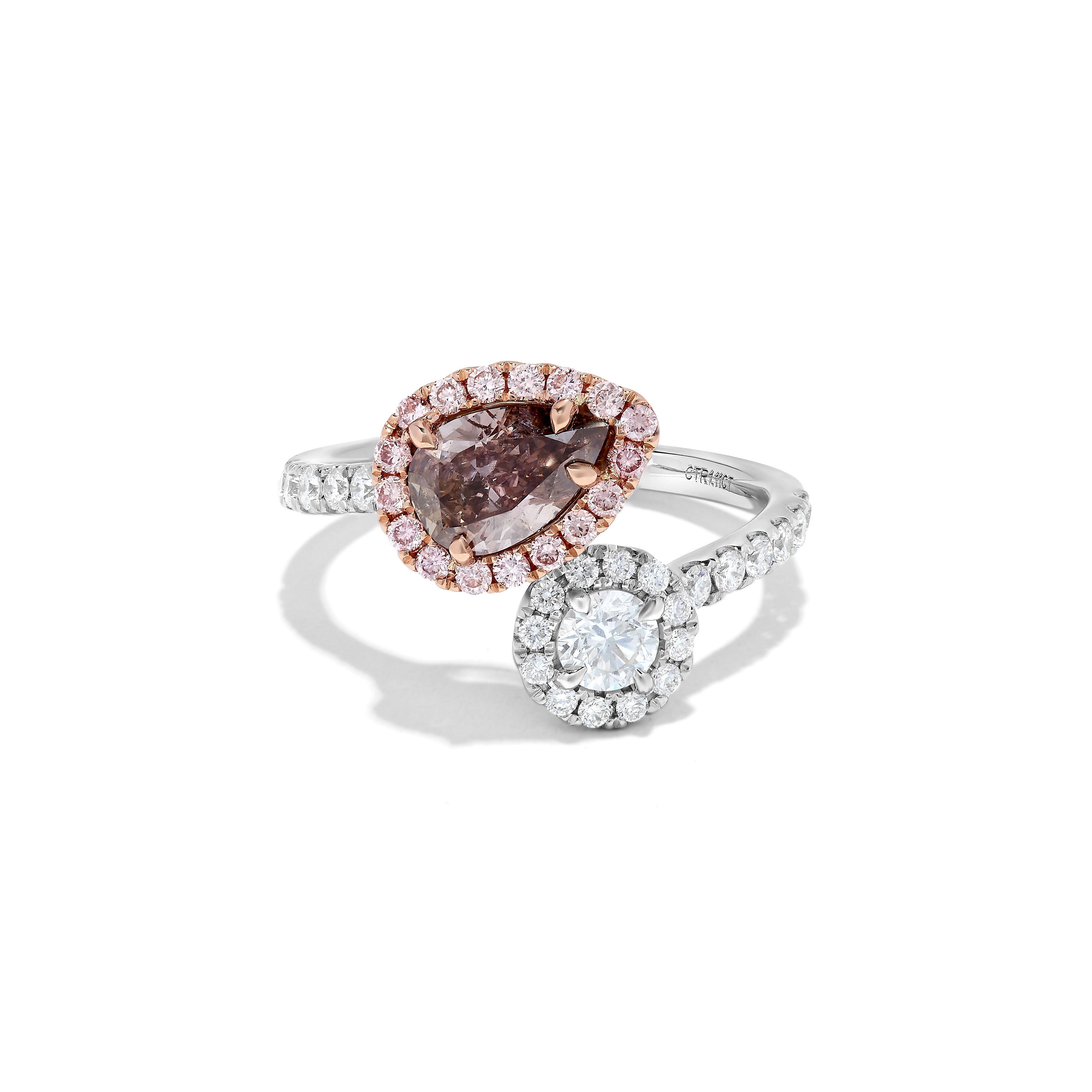 GIA Pink Pear Diamond Ring JRP190GH