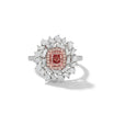 Natural Pink Cushion Diamond Multi-Shape Halo Ring | GIA Certified product image 1