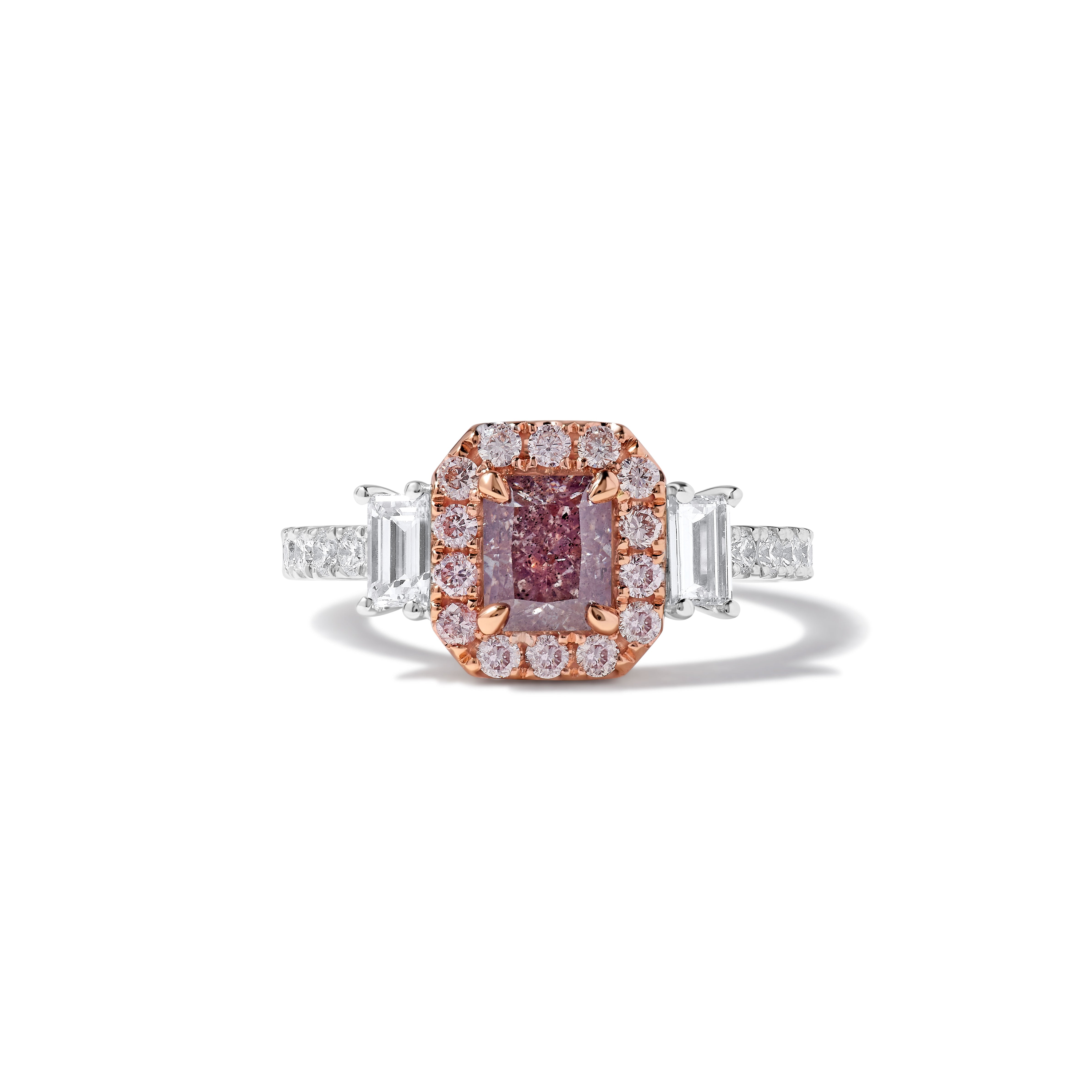 GIA Pink Radiant Cut Diamond Ring JRP199GH
