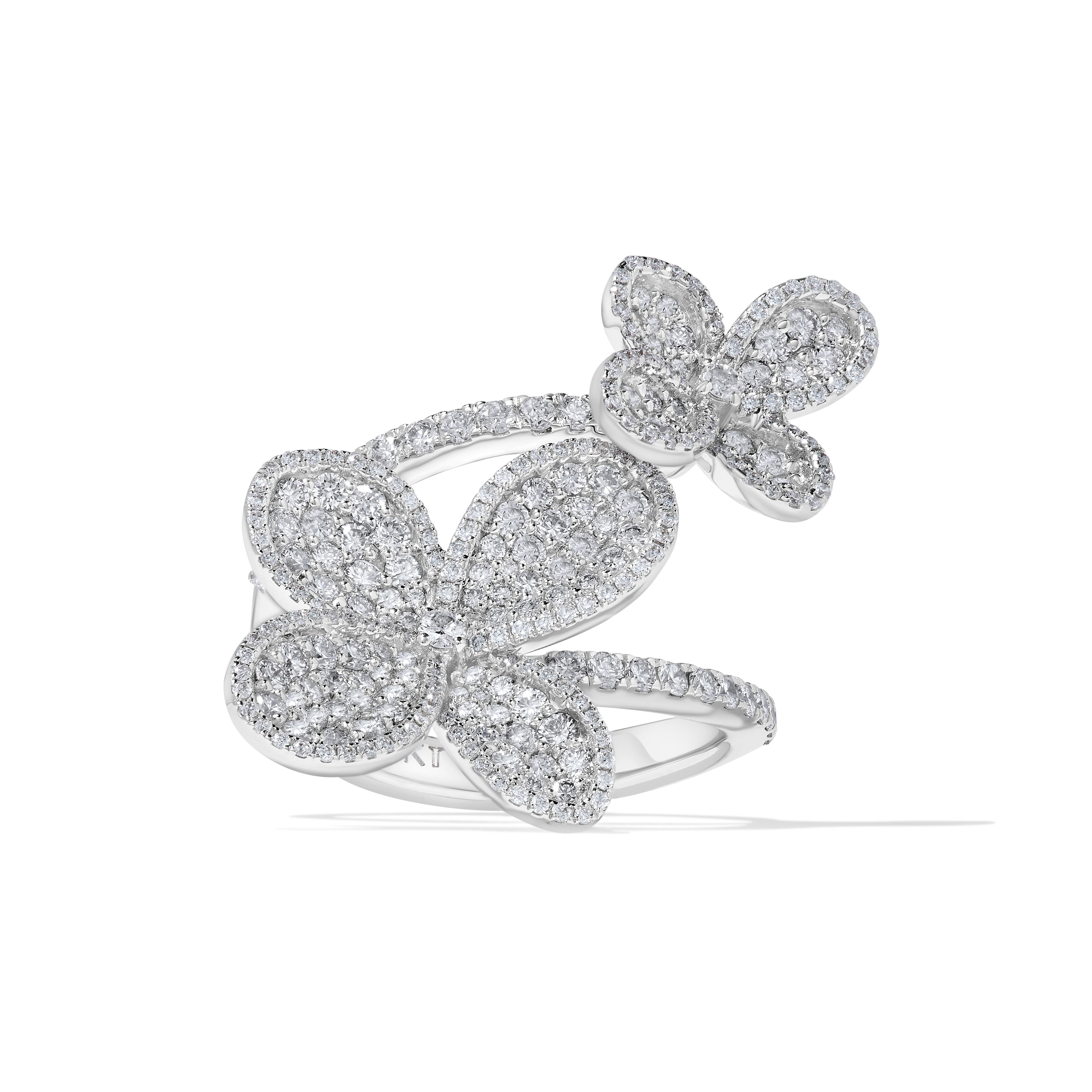 White Round Cut Diamond Ring JRW0016X