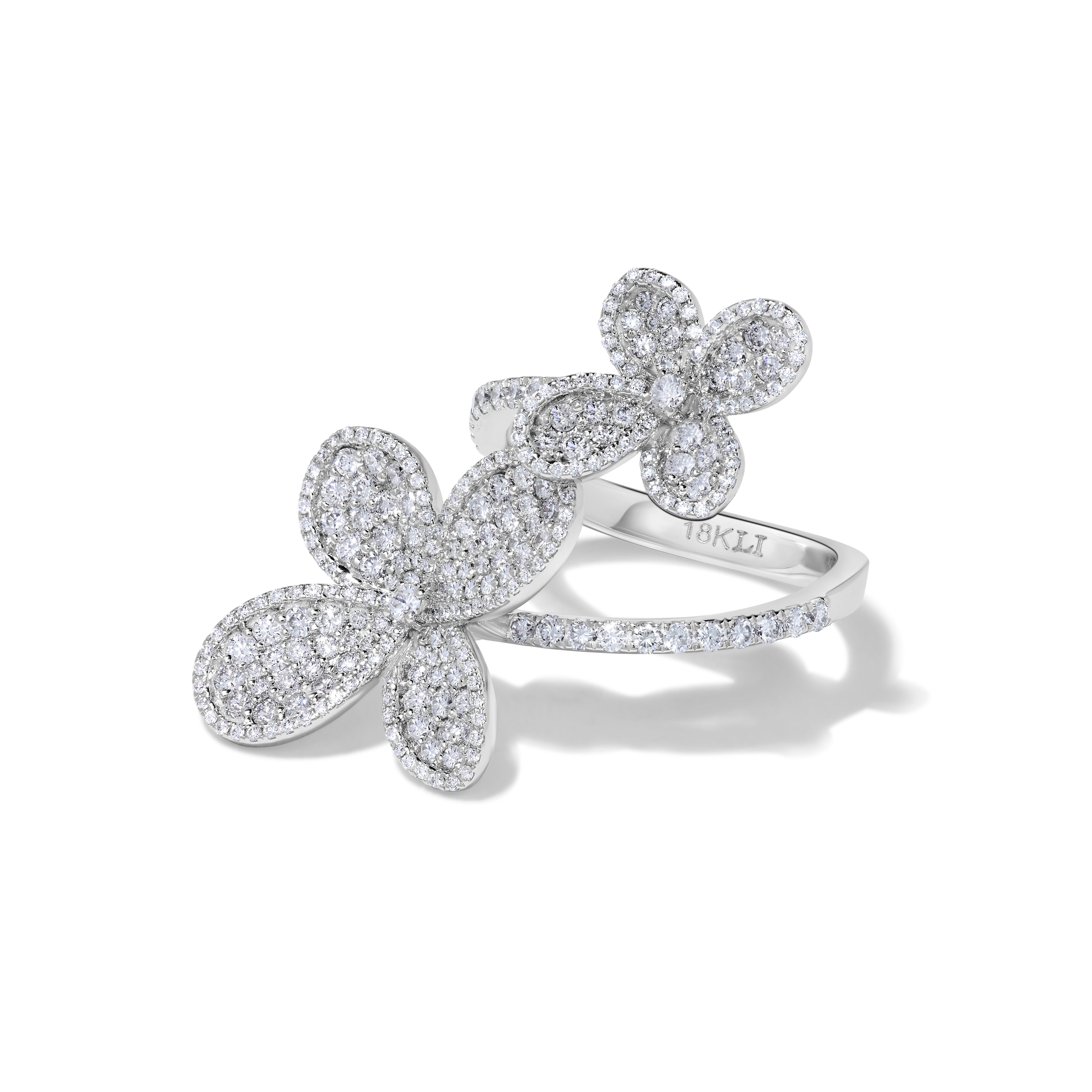 White Round Cut Diamond Ring JRW0016X