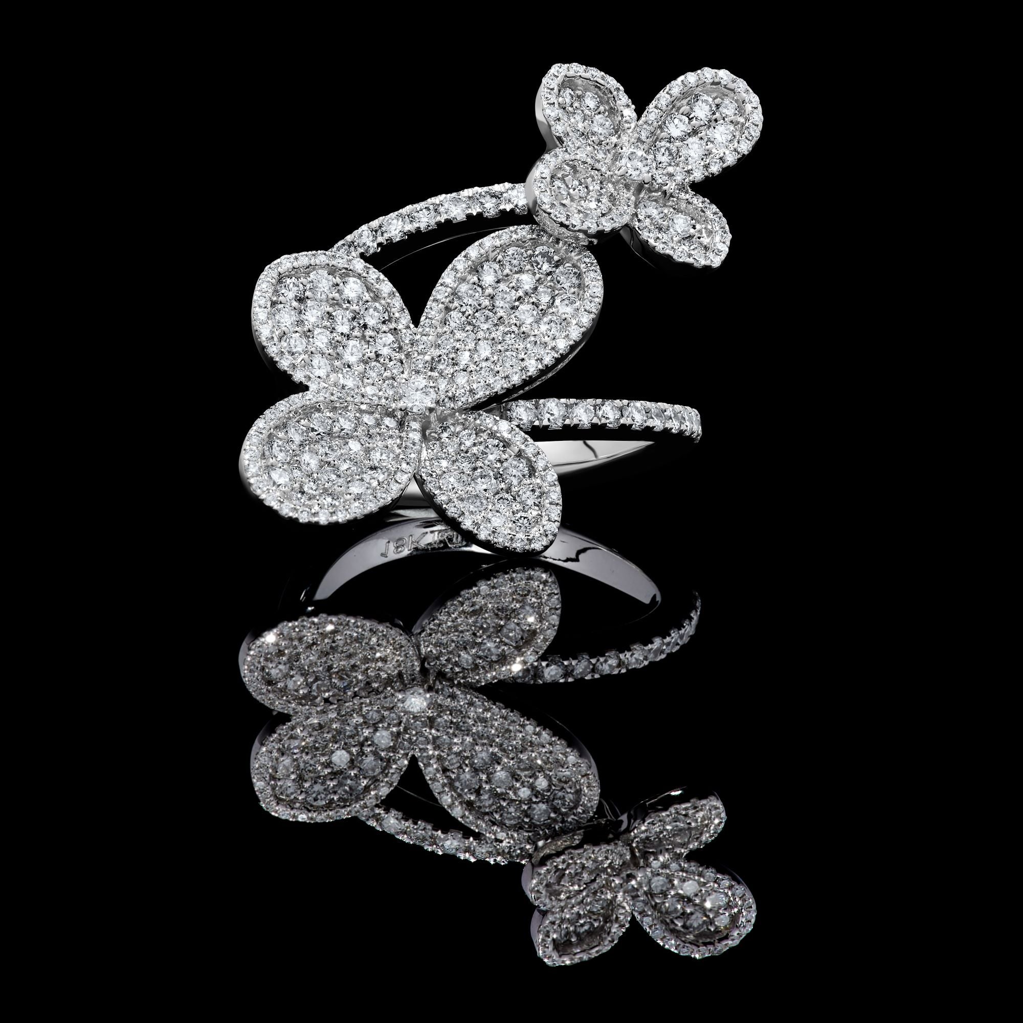 White Round Cut Diamond Ring JRW0016X