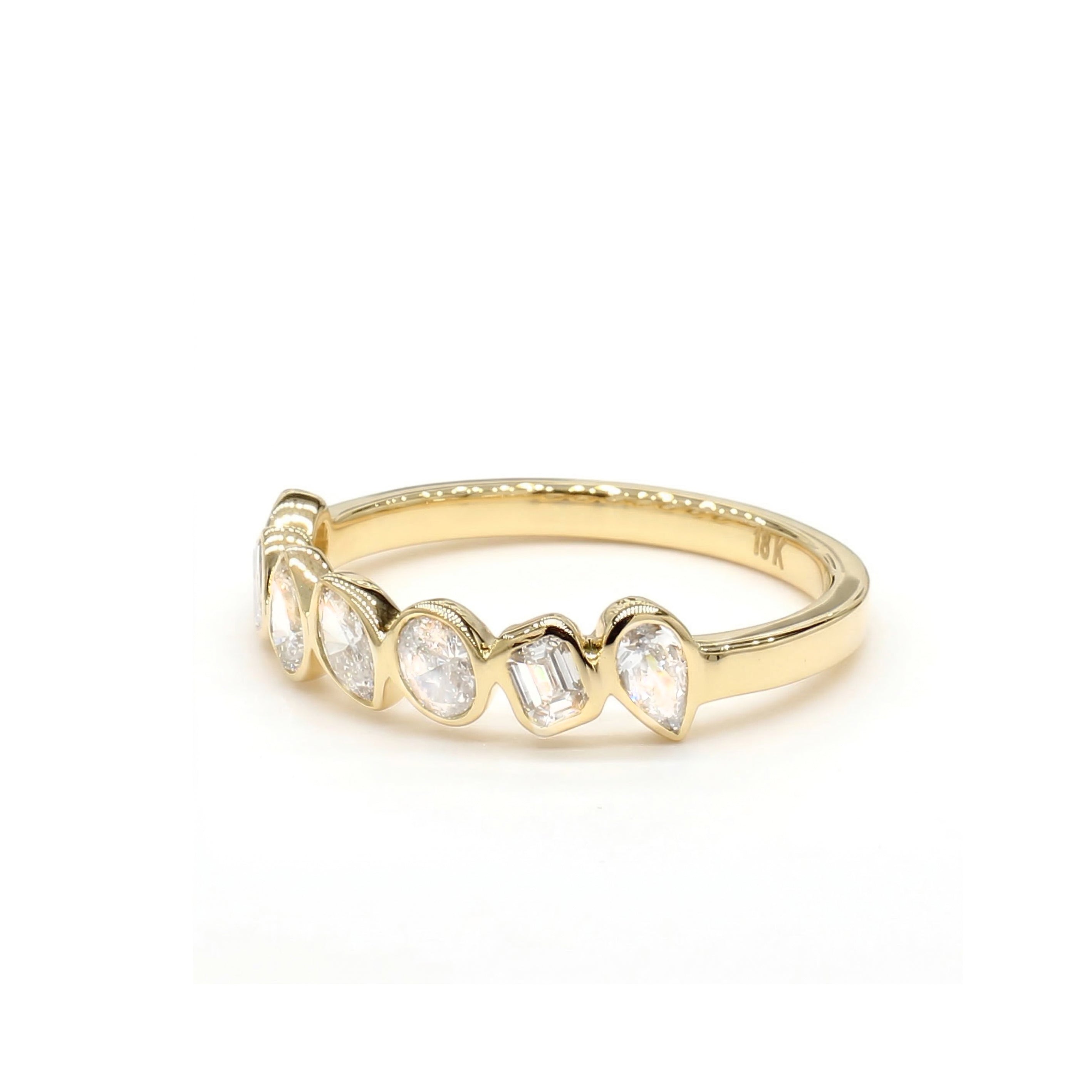 Natural Multi-Shape Diamond Bezel Band product image 2