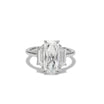 Natural Elongated Radiant Diamond Ring with Trapezoids product image 1