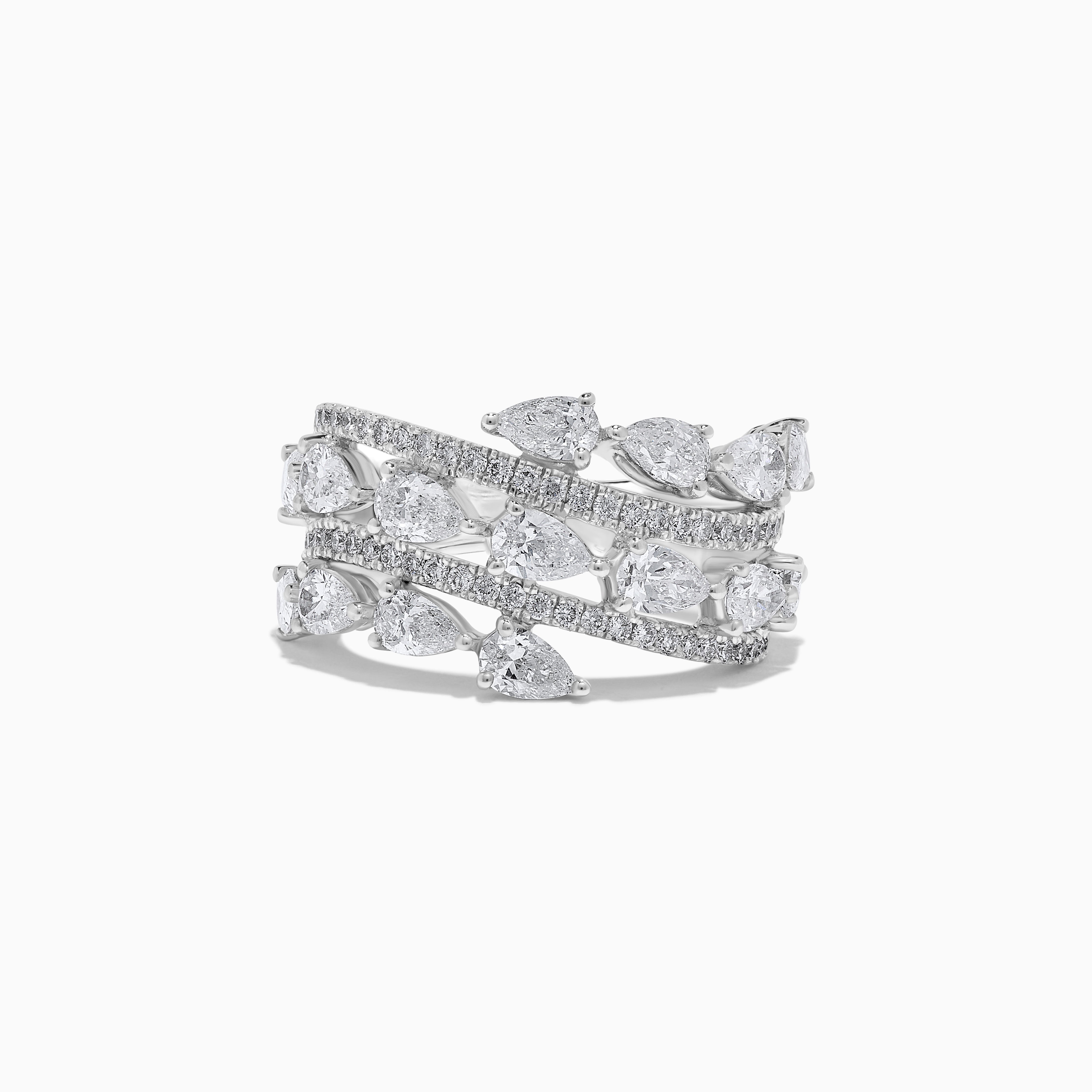 White Pear Cut Diamond Band JRWM021X