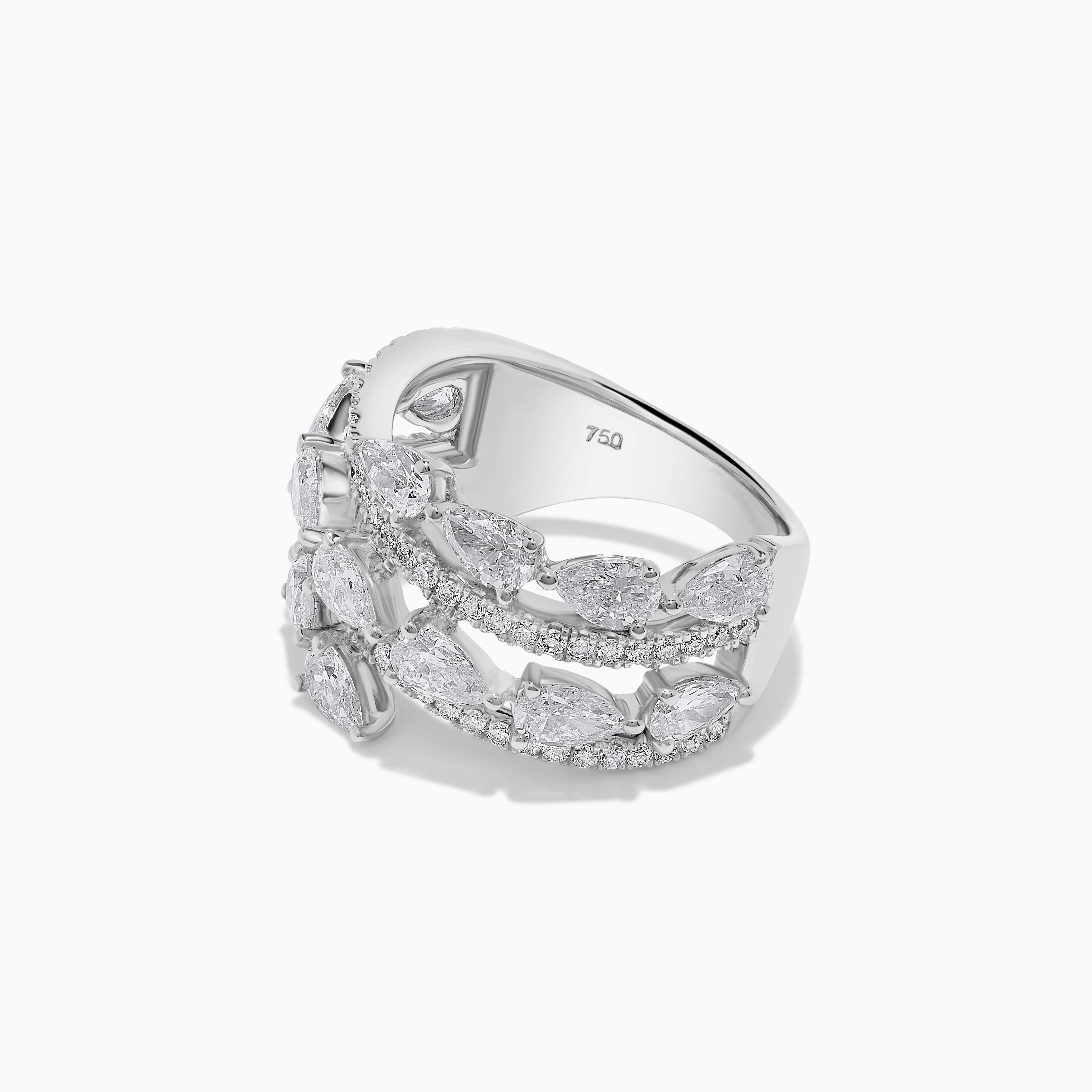 White Pear Cut Diamond Band JRWM021X