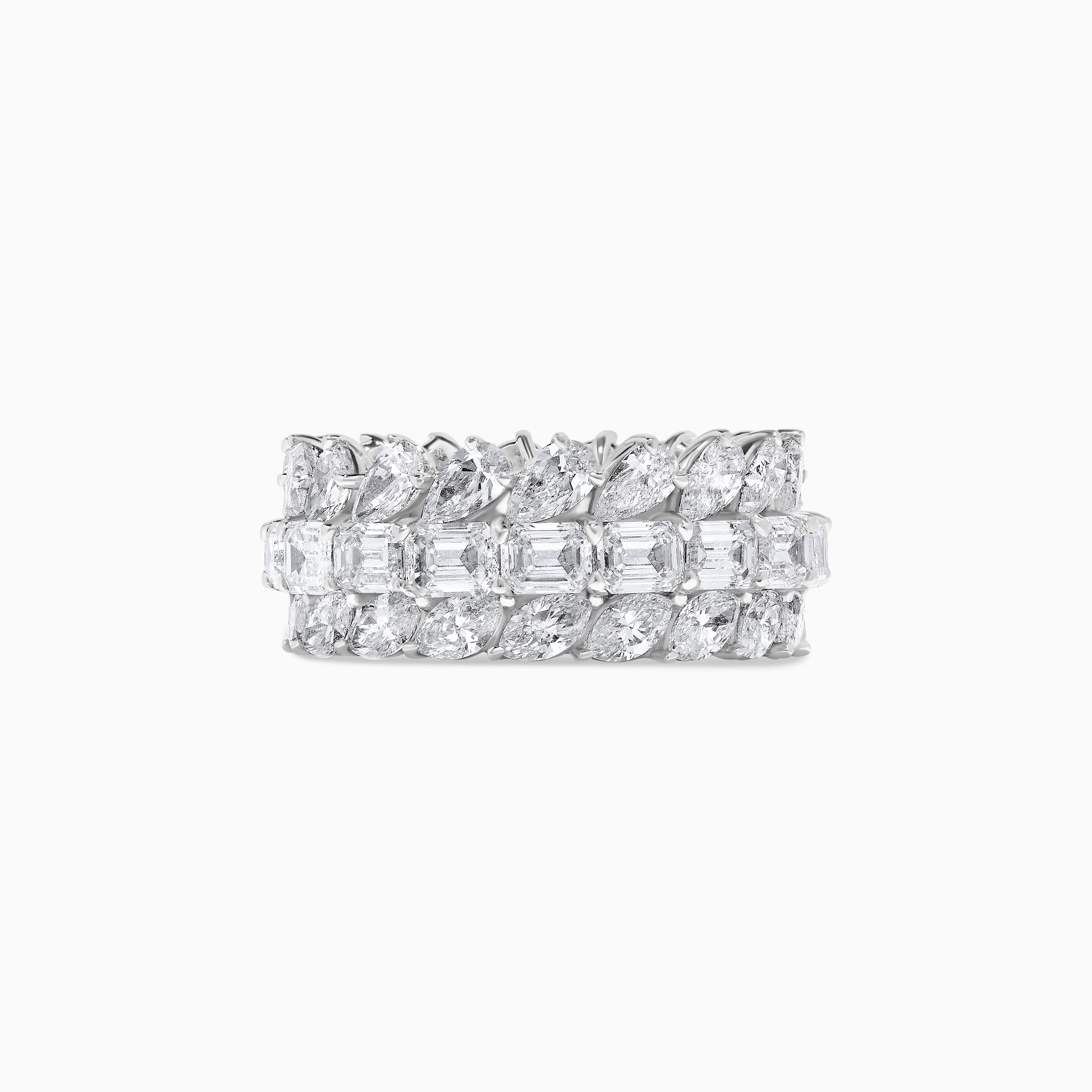 White Mix Cut Diamond Eternity Band JRWM026X