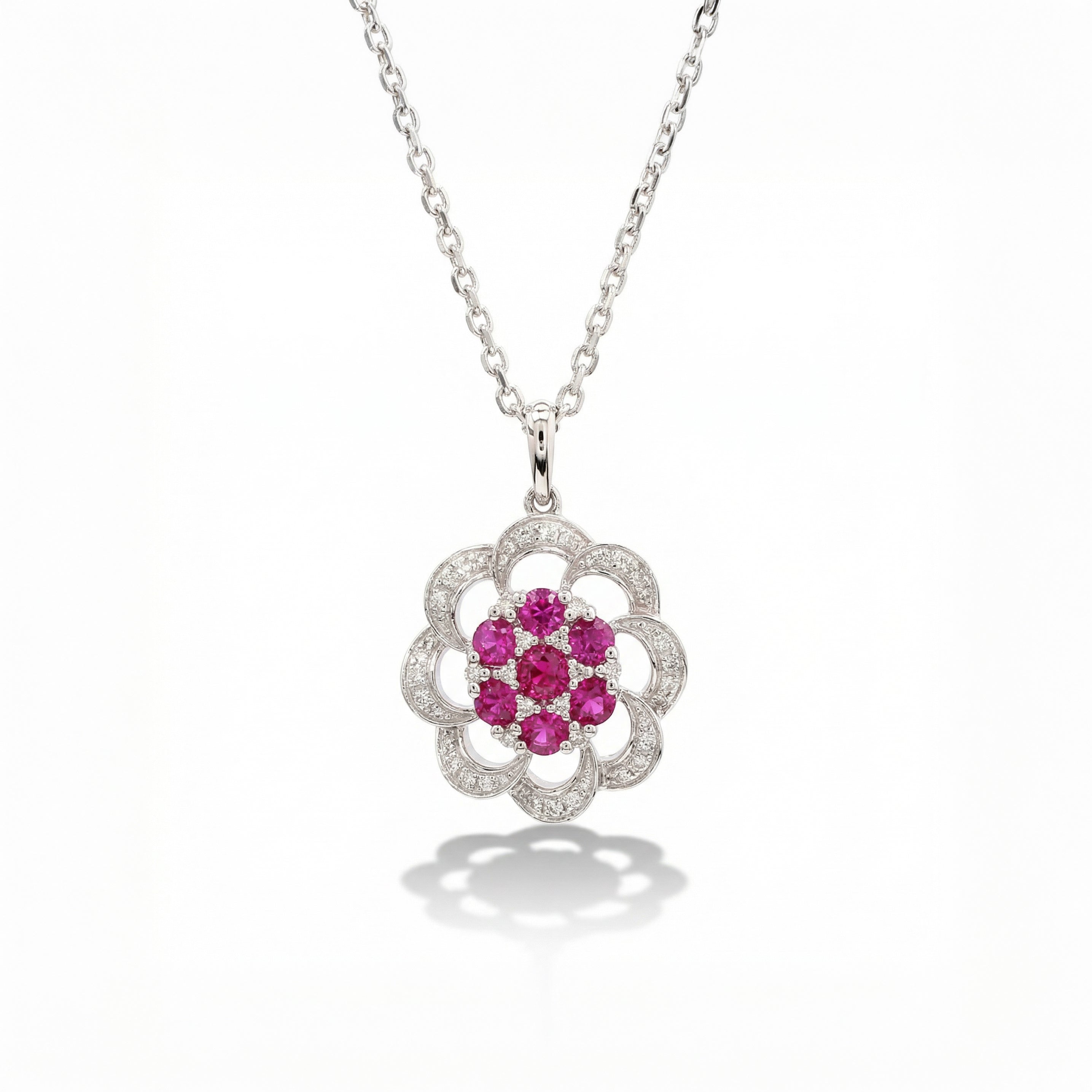 Natural Ruby & Diamond Pendant product image 1