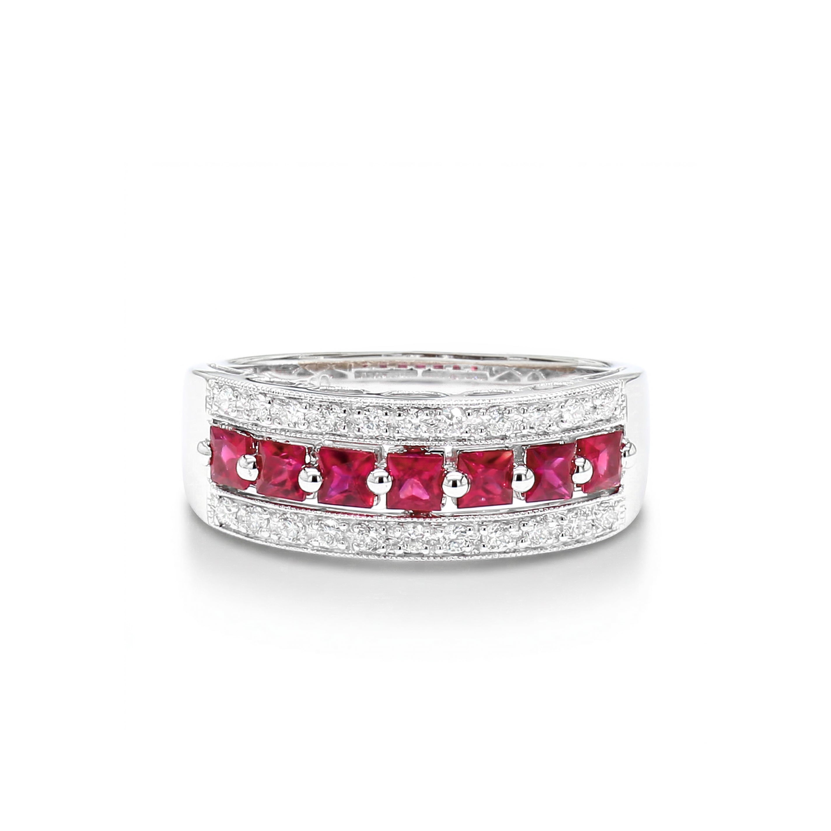 Natural Ruby & Diamond Band product image 2