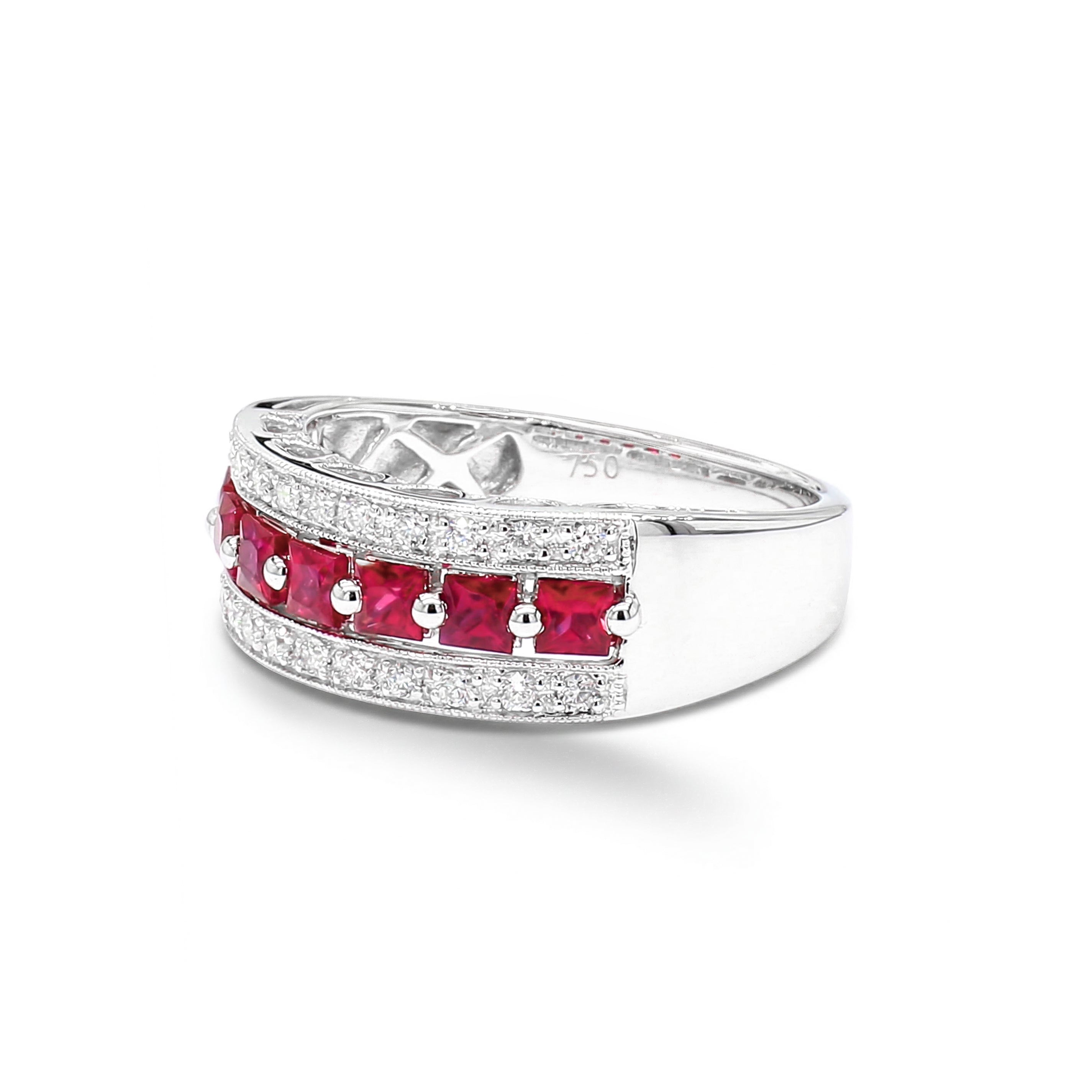 Natural Ruby & Diamond Band product image 1