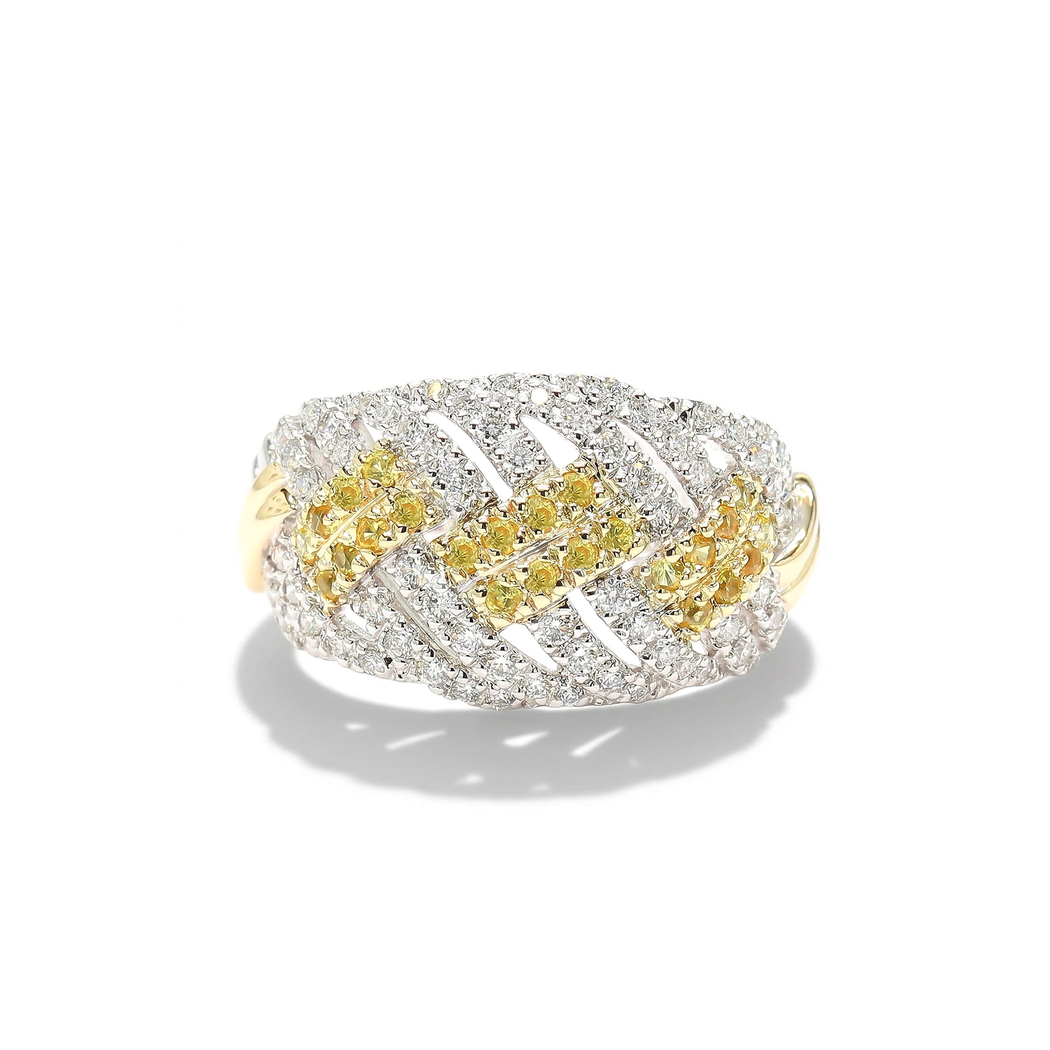 Natural Yellow Sapphire & Diamond Ring product image 1