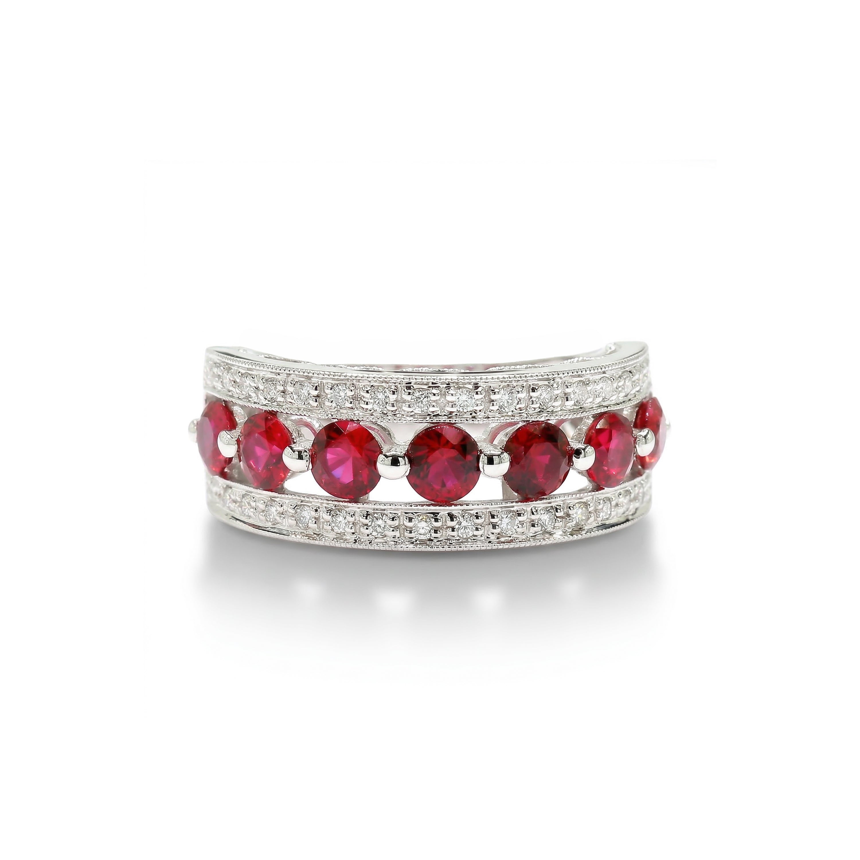 Natural Ruby & Diamond Band product image 1