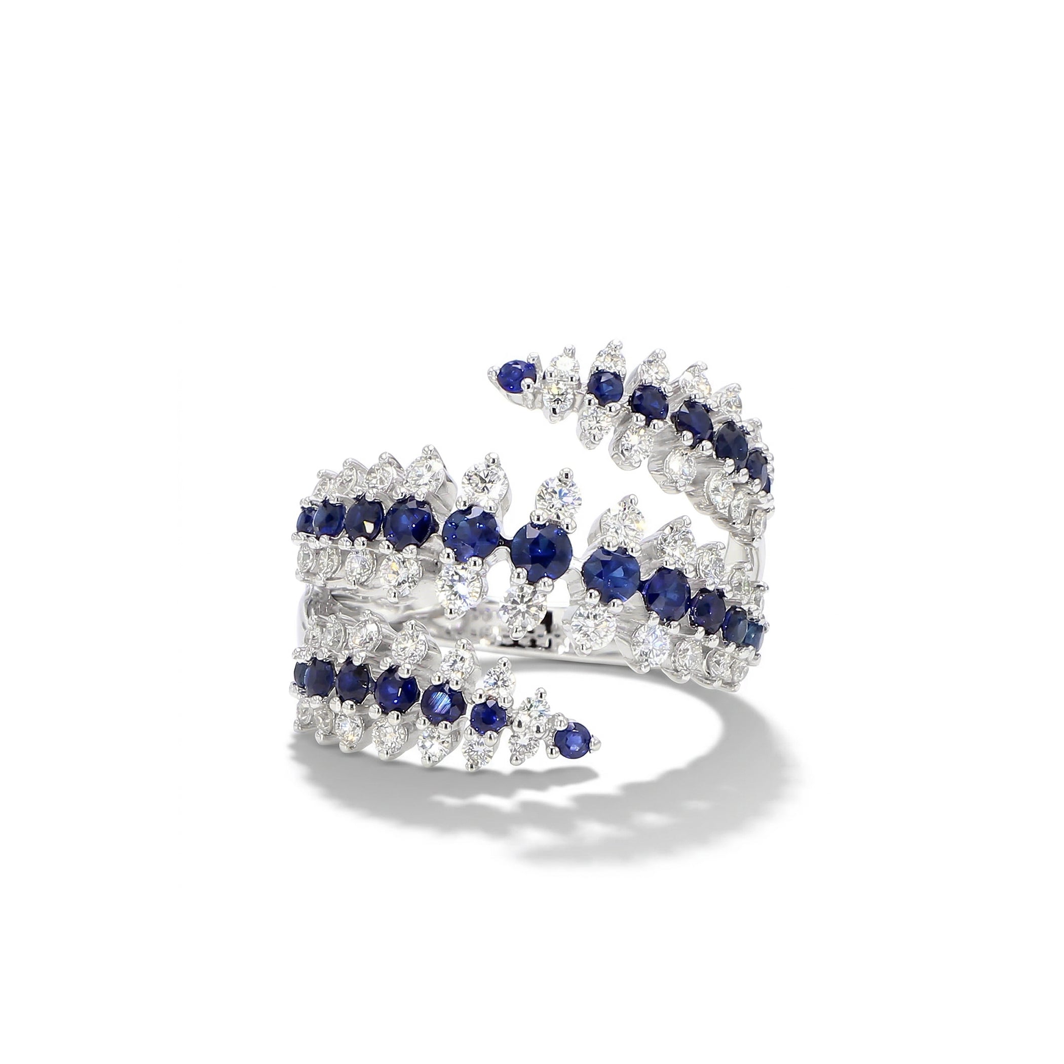 Natural Sapphire & White Diamond Ring product image 2