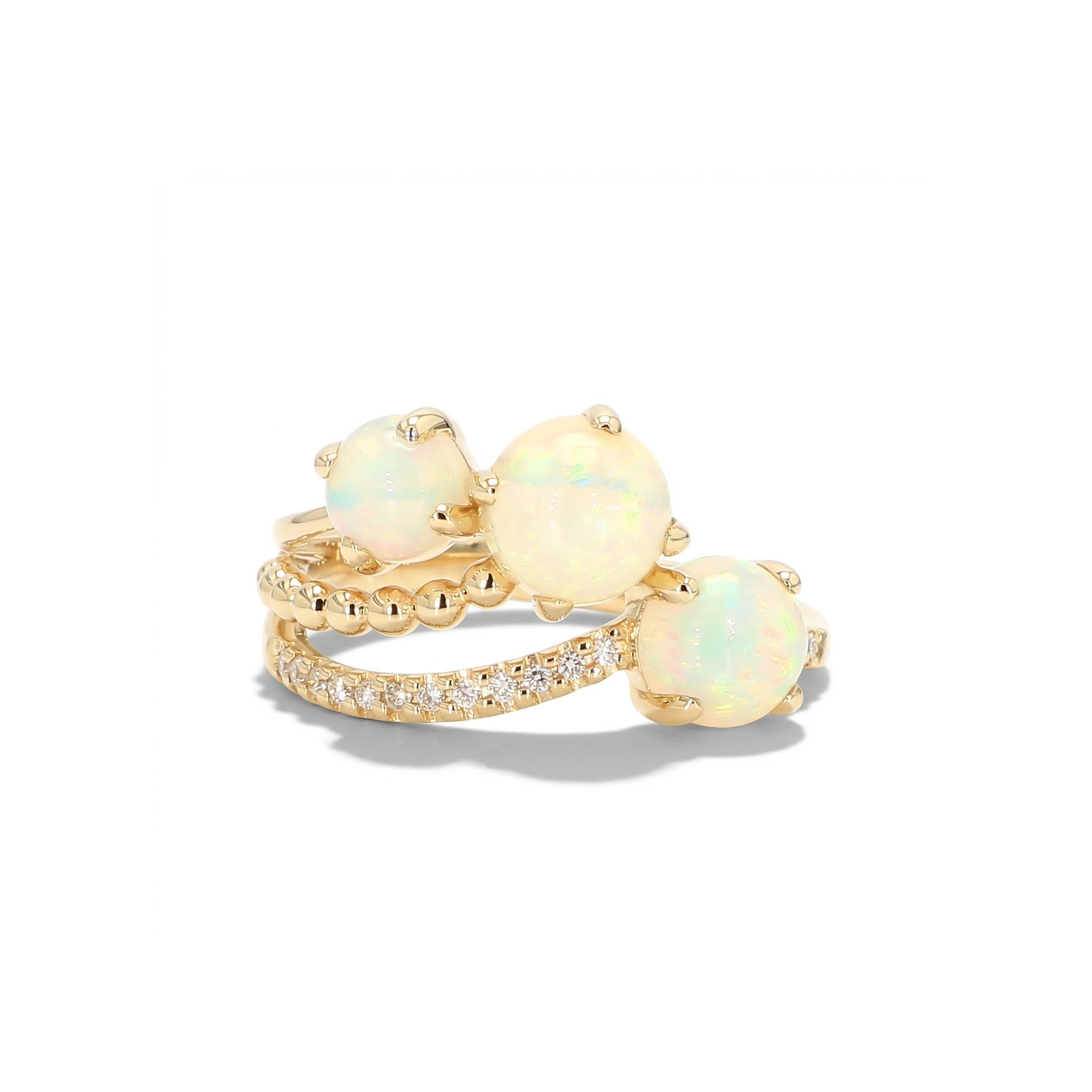 Natural Opal & White Diamond Ring product image 1