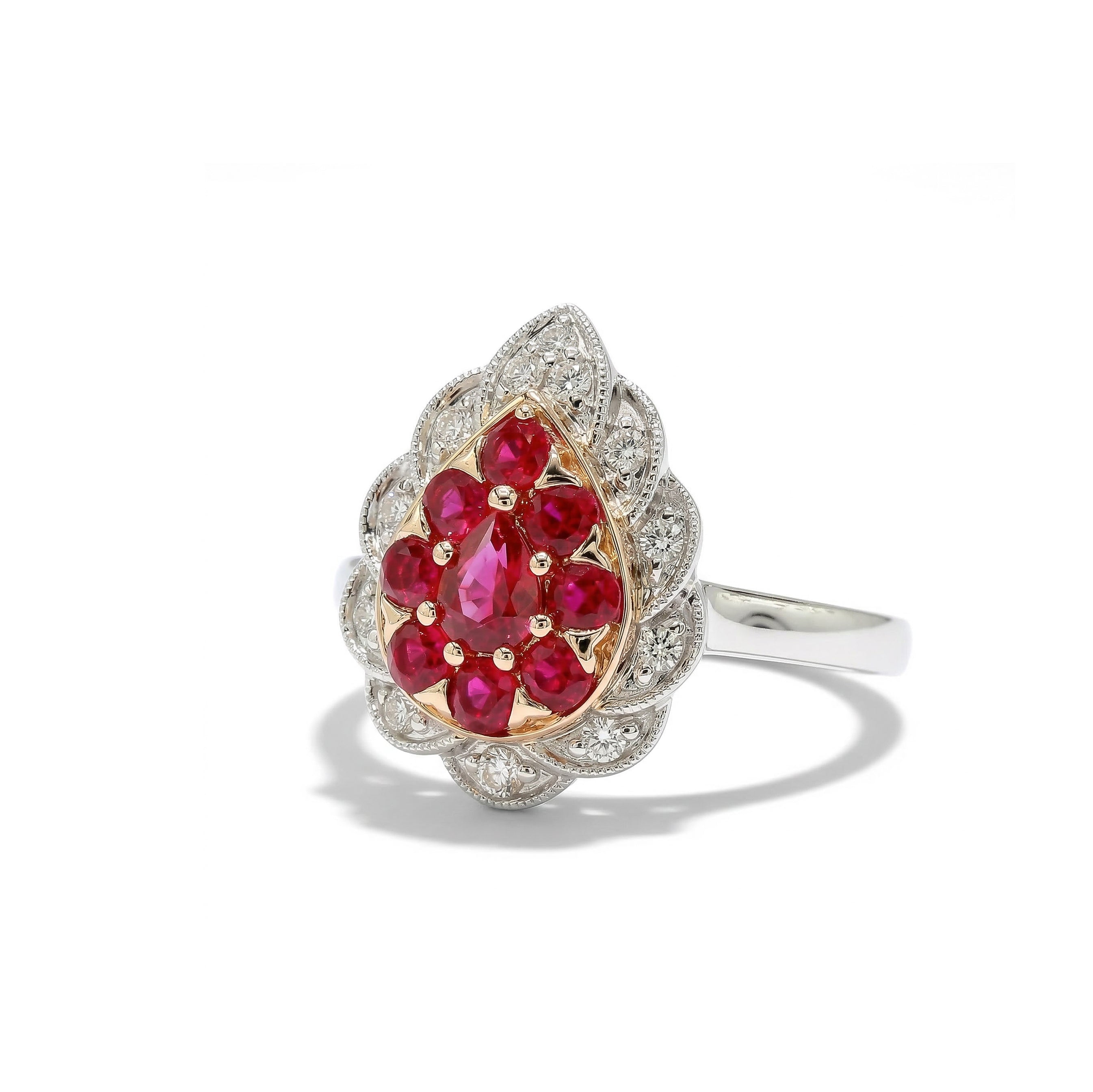 Natural Ruby & White Diamond Ring product image 2
