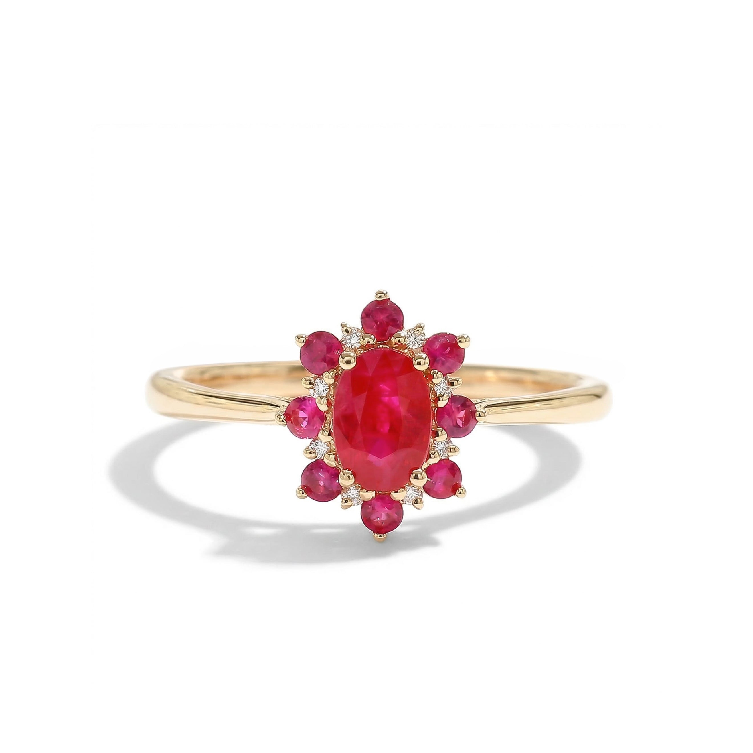Natural Ruby & White Diamond Ring product image 1