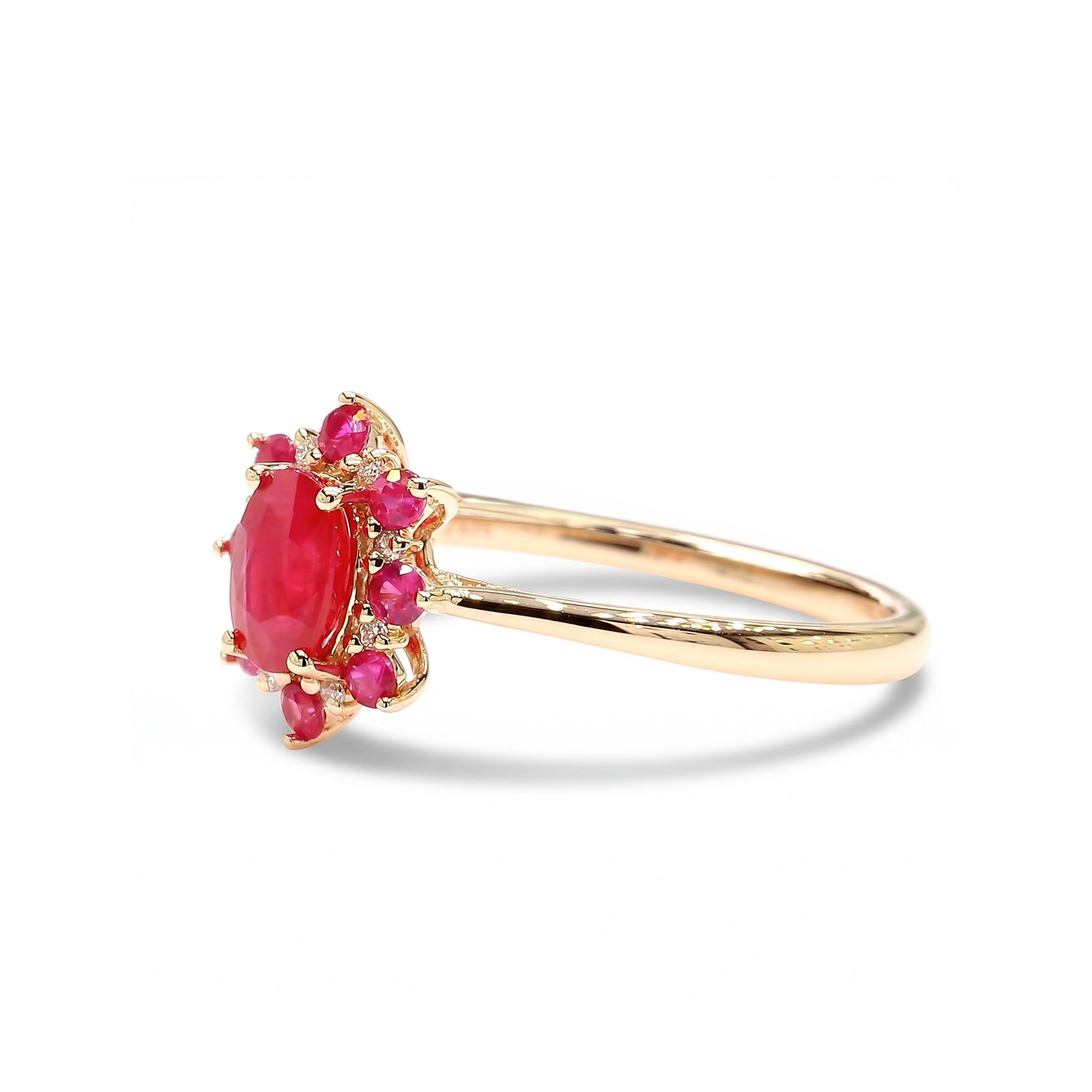 Natural Ruby & White Diamond Ring product image 2