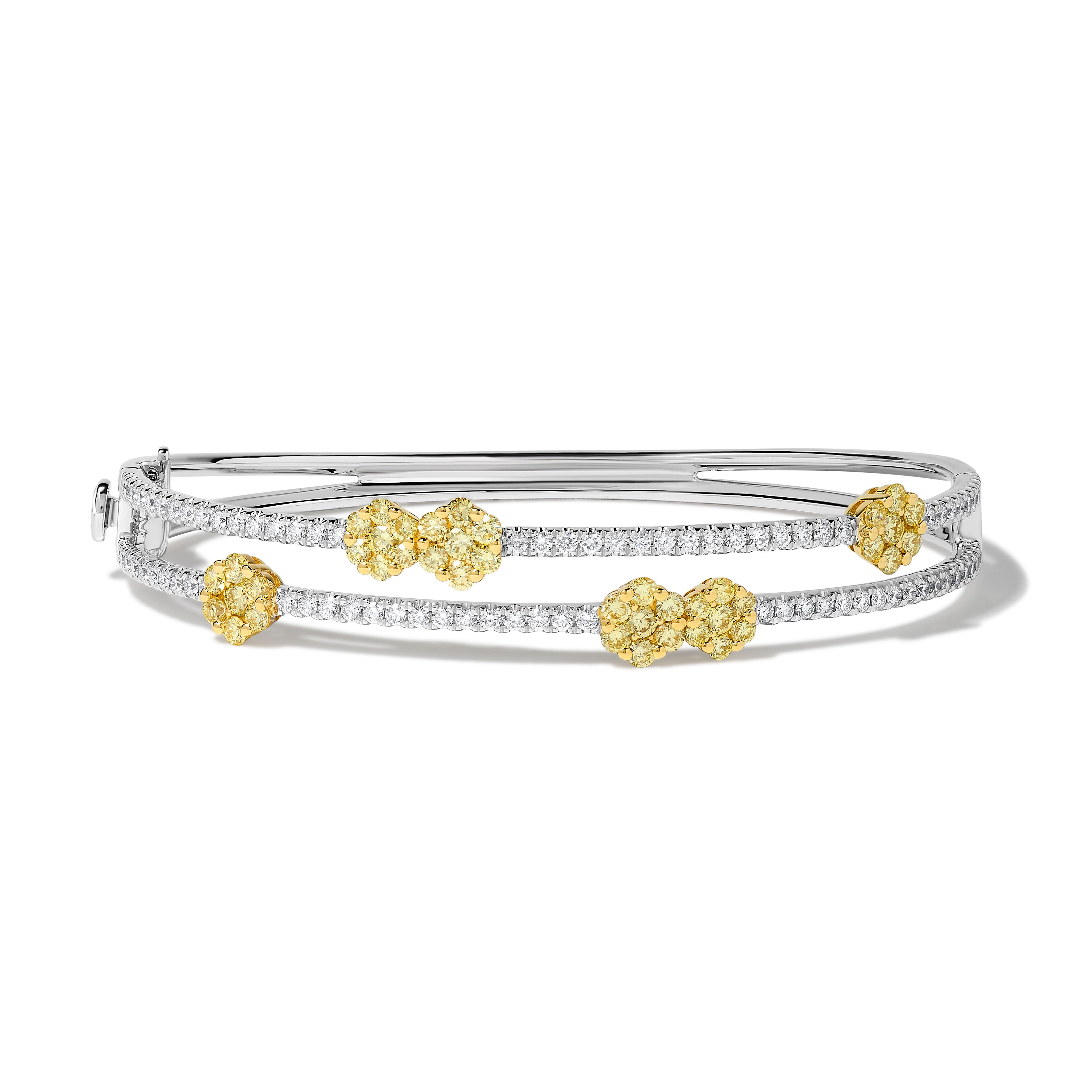 Yellow & White Round Diamond Bracelet SB0012GP