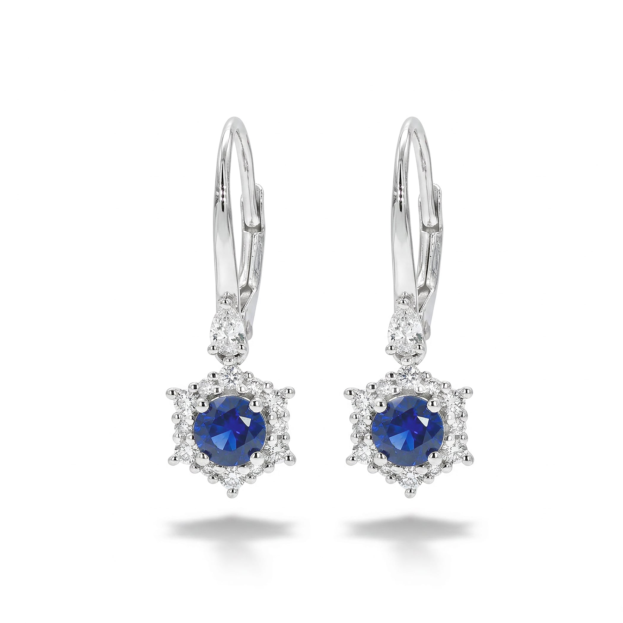Natural Sapphire & Diamond Drop Earring product image 1