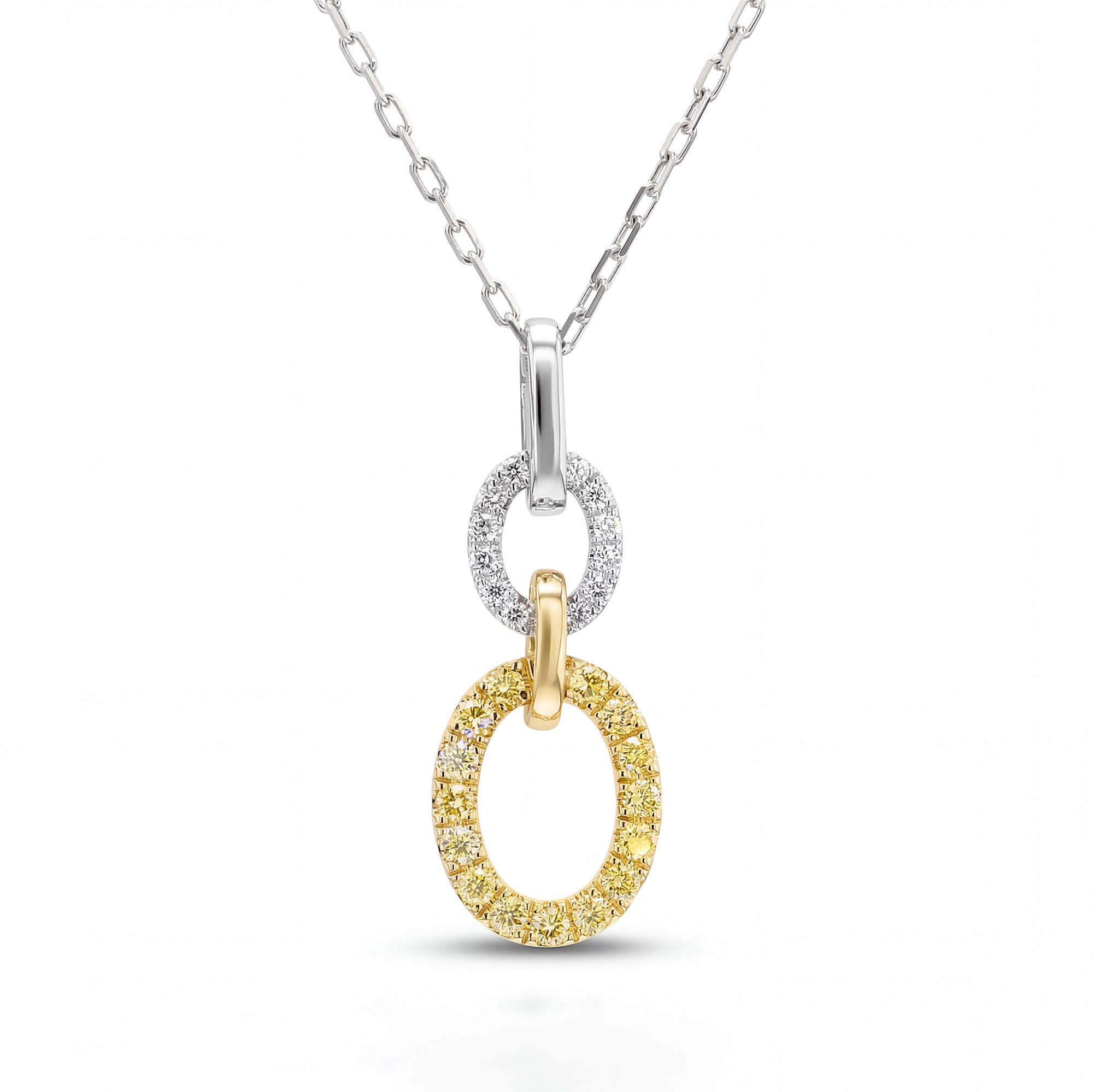 Natural Yellow Round Diamond Pendant product image 1