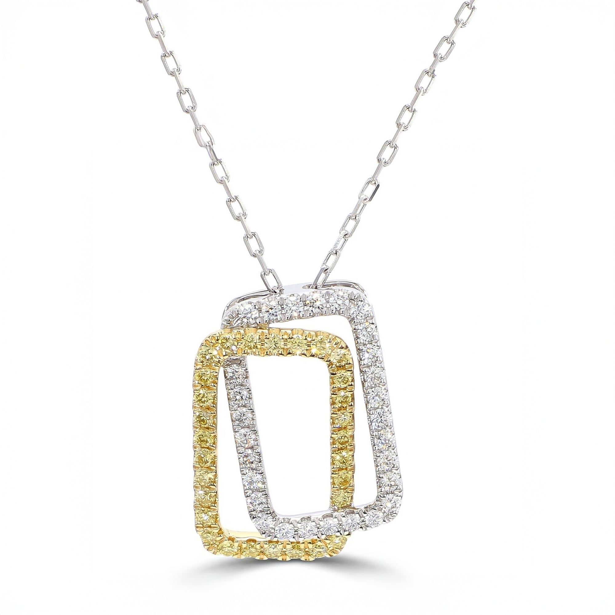 Natural Yellow Round Diamond Pendant product image 1