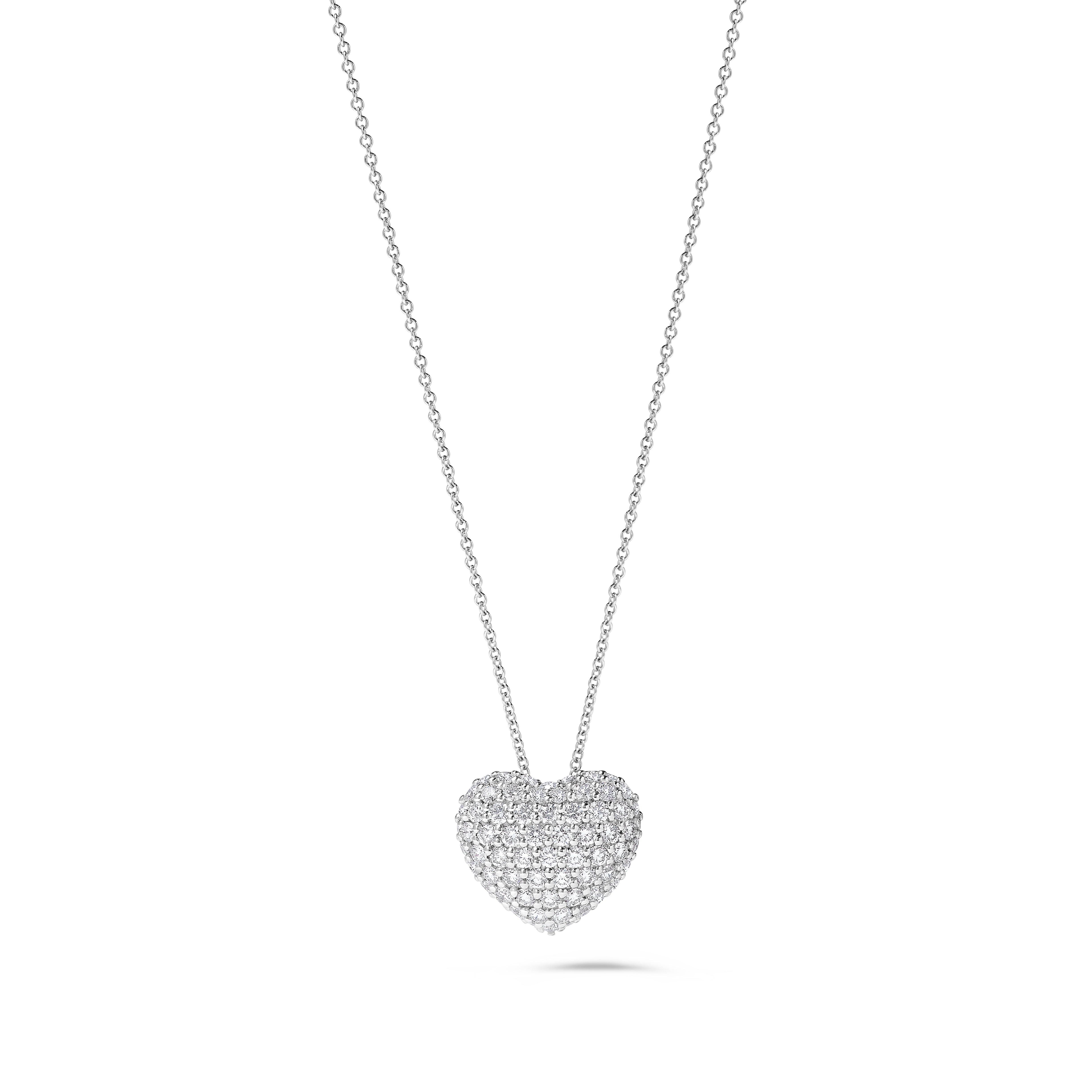White Round Cut Diamond Pendant SPW018GP