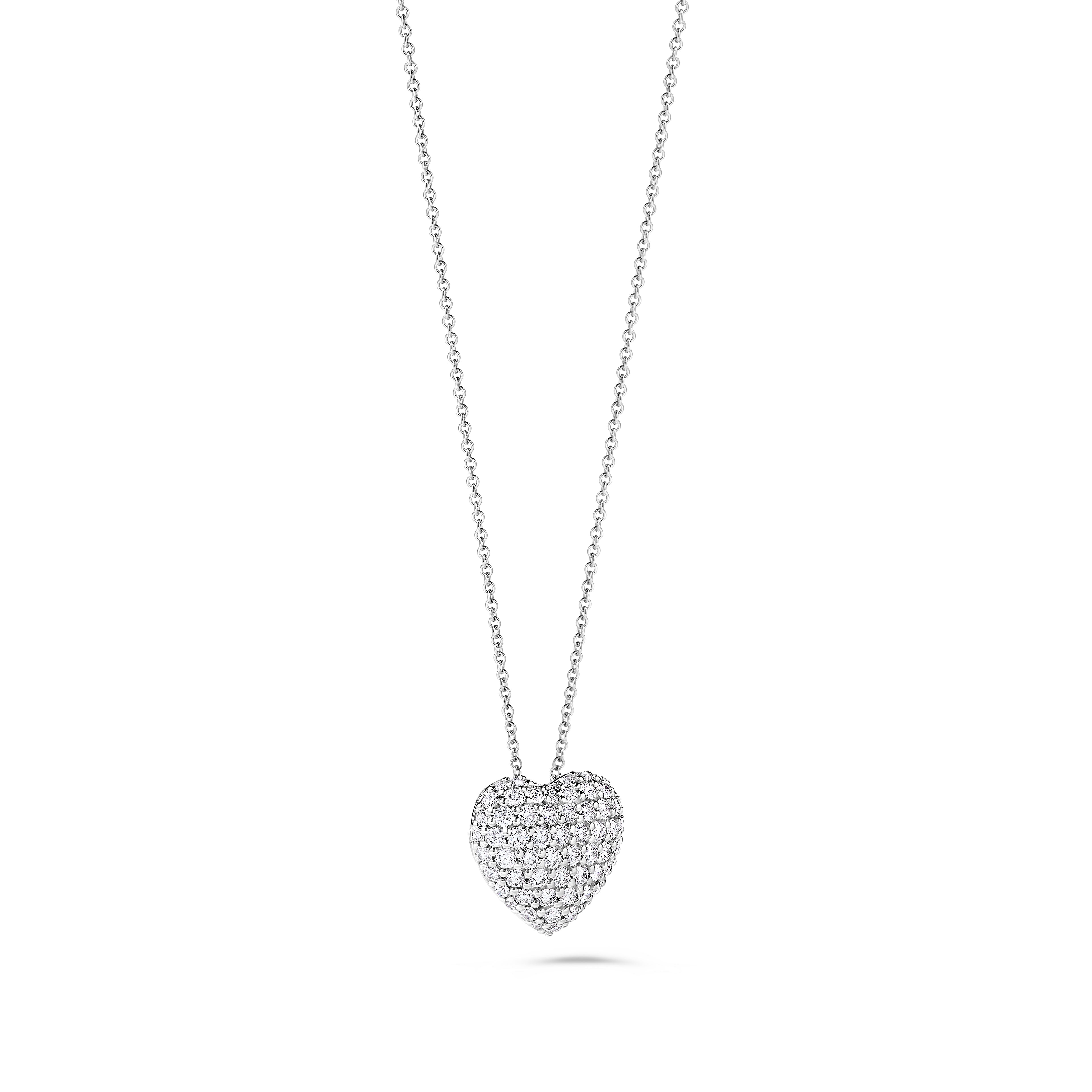 White Round Cut Diamond Pendant SPW018GP