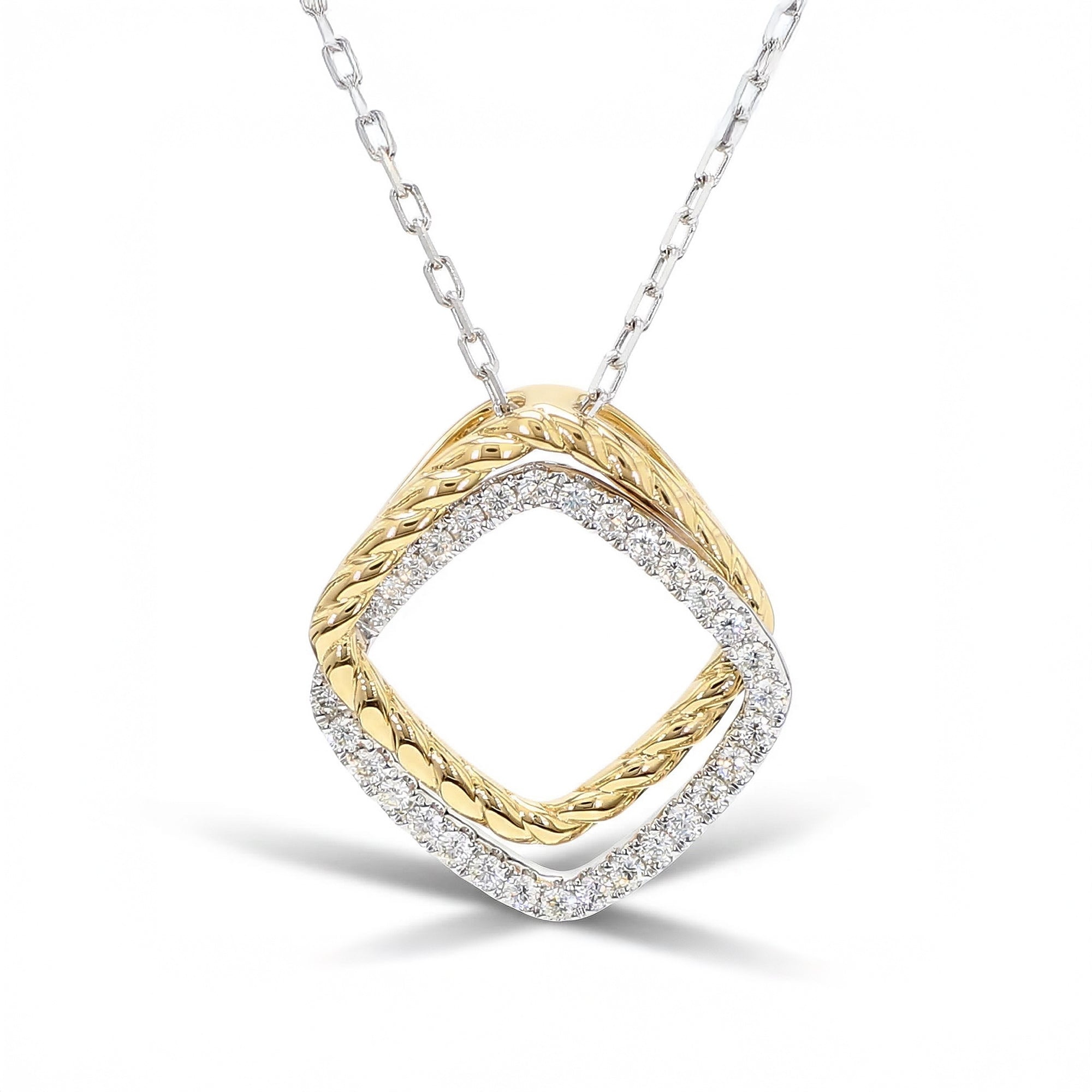 Natural White Round Diamond Pendant product image 1