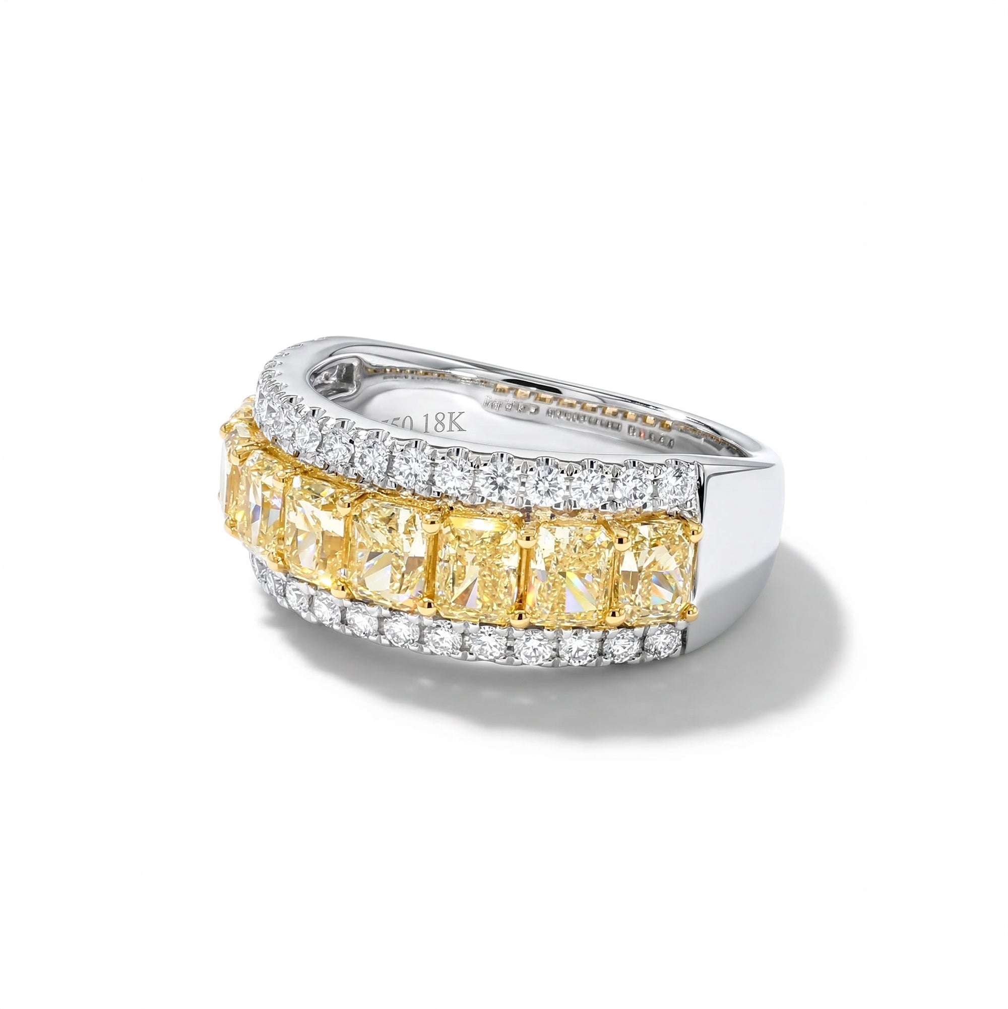 Natural Yellow Cushion Diamond Band product image 2