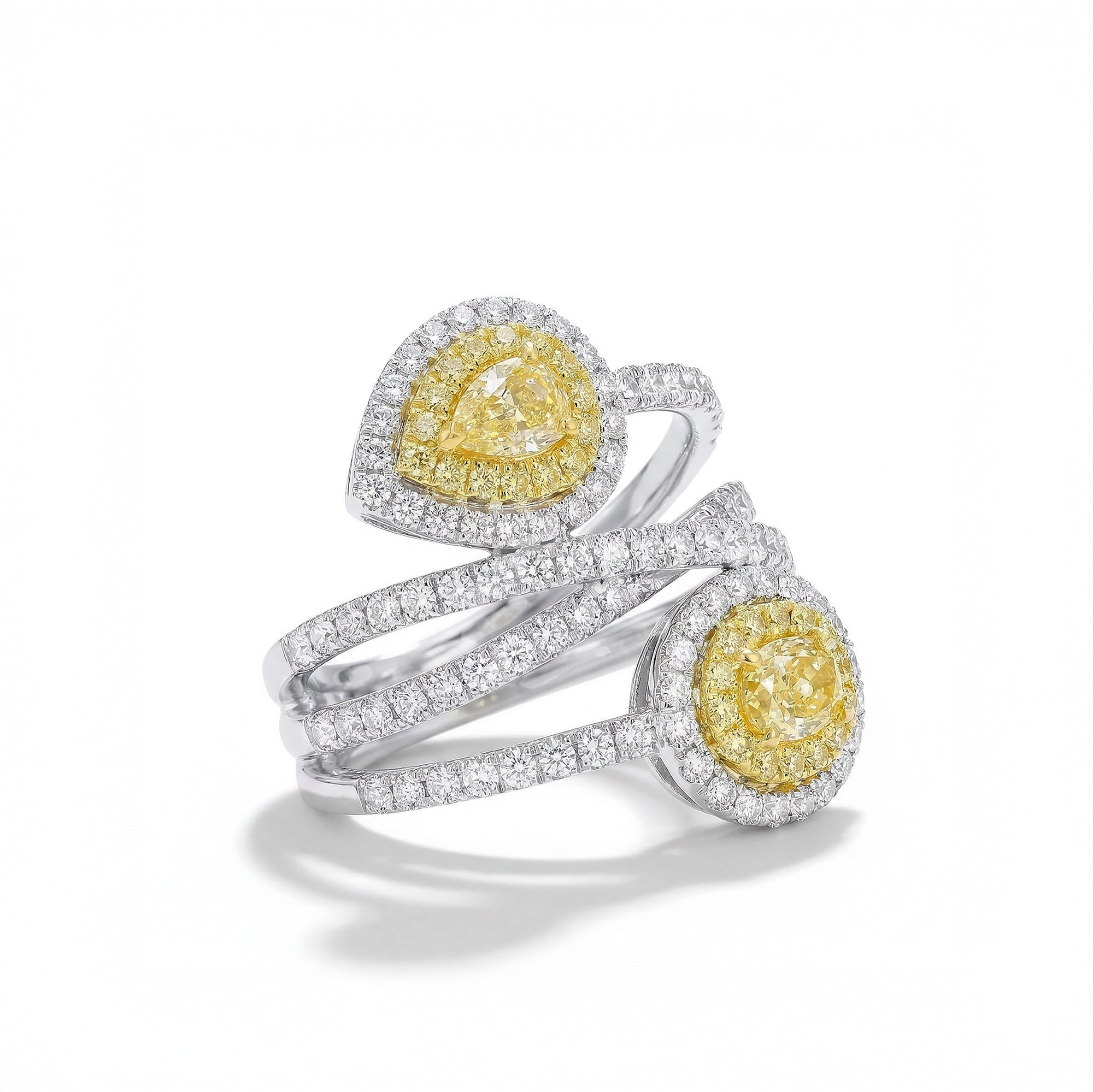 Natural Yellow Oval Diamond Ring product image 2