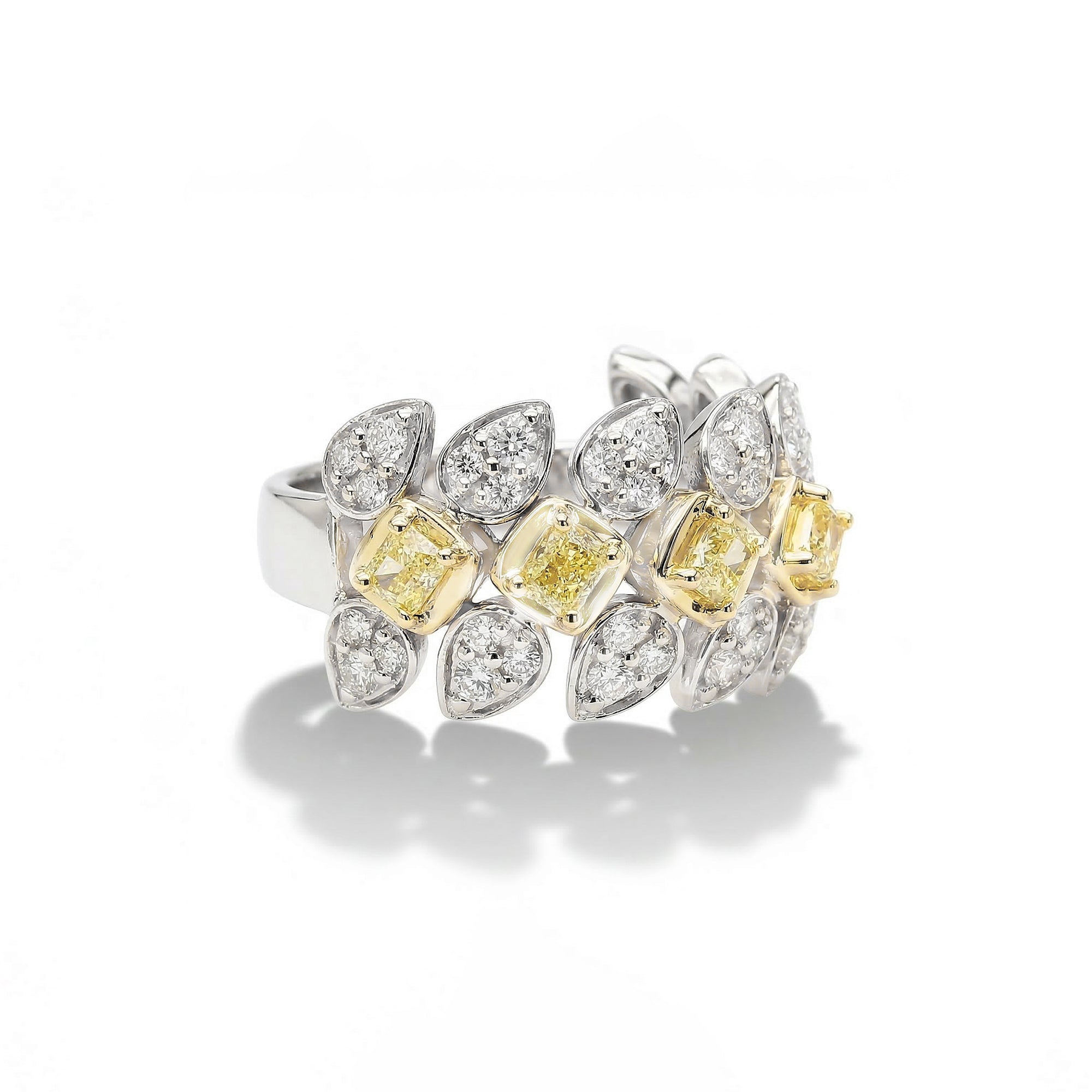 Natural Yellow Cushion Diamond Ring product image 2