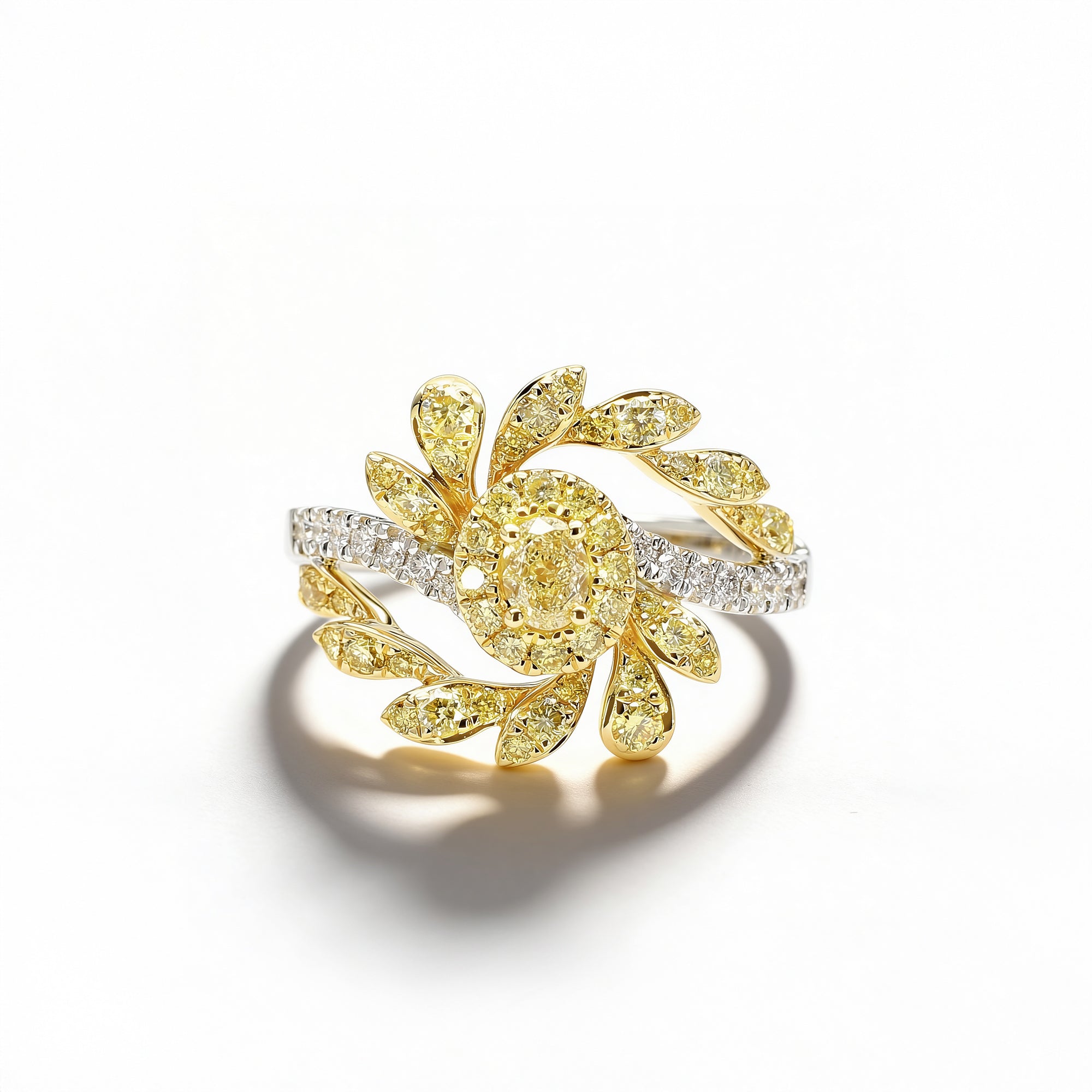 Natural Yellow Oval Diamond Ring product image 1