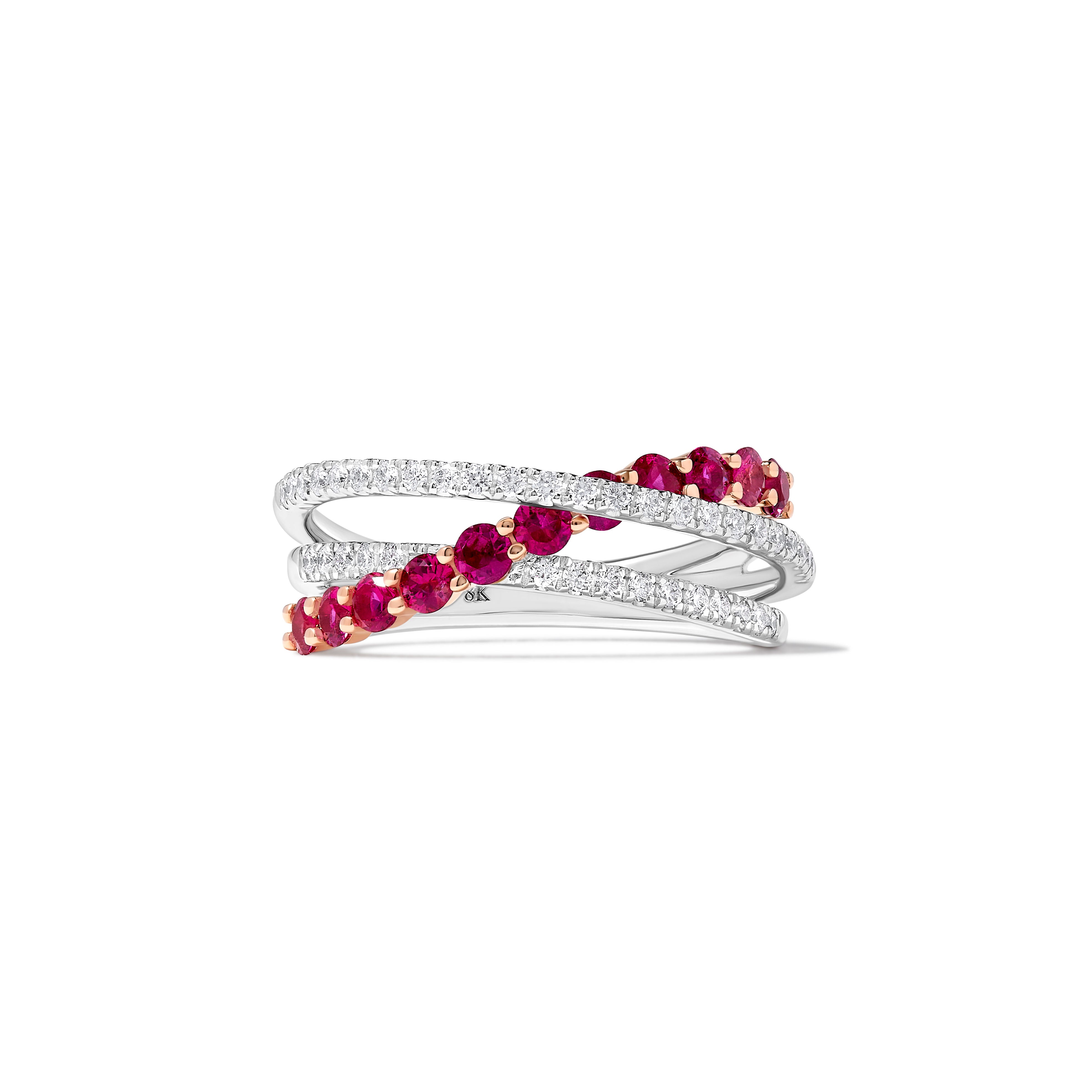Round Cut Ruby & Diamond Ring SRC054GP