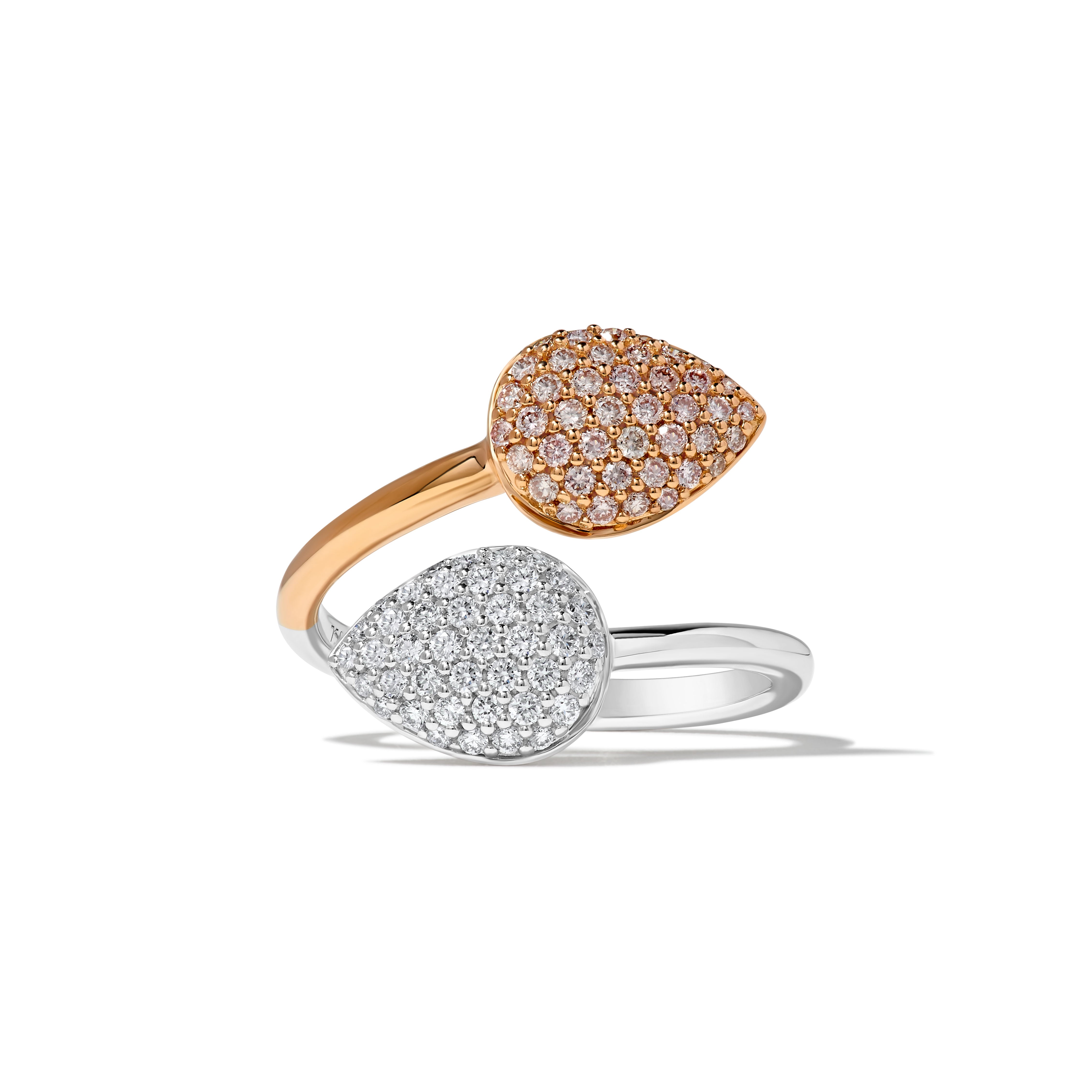 Pink & White Round Diamond Ring SRP004GP